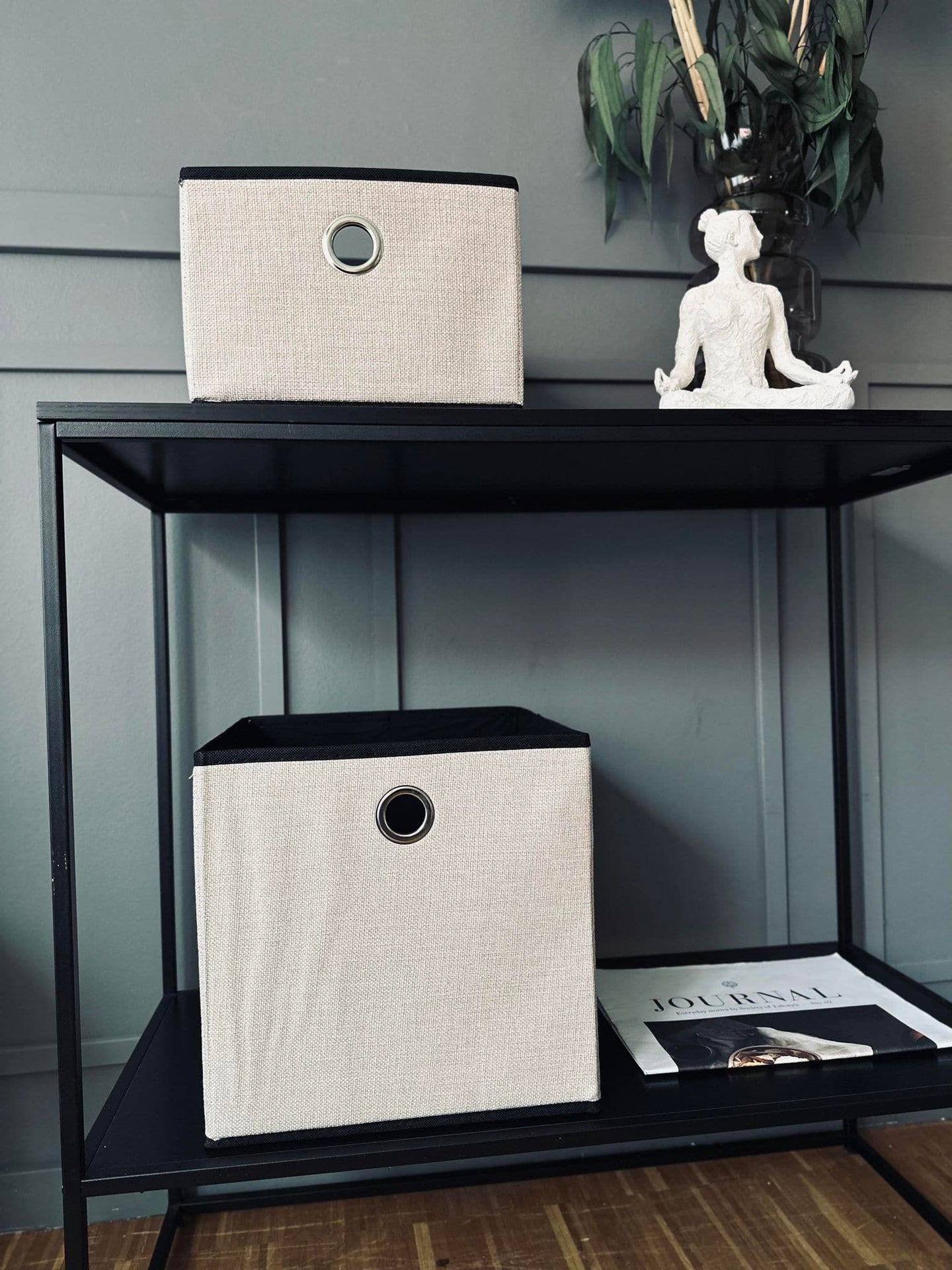 Kasse foldbar - Lys beige Stor - VIAMAJA.DK