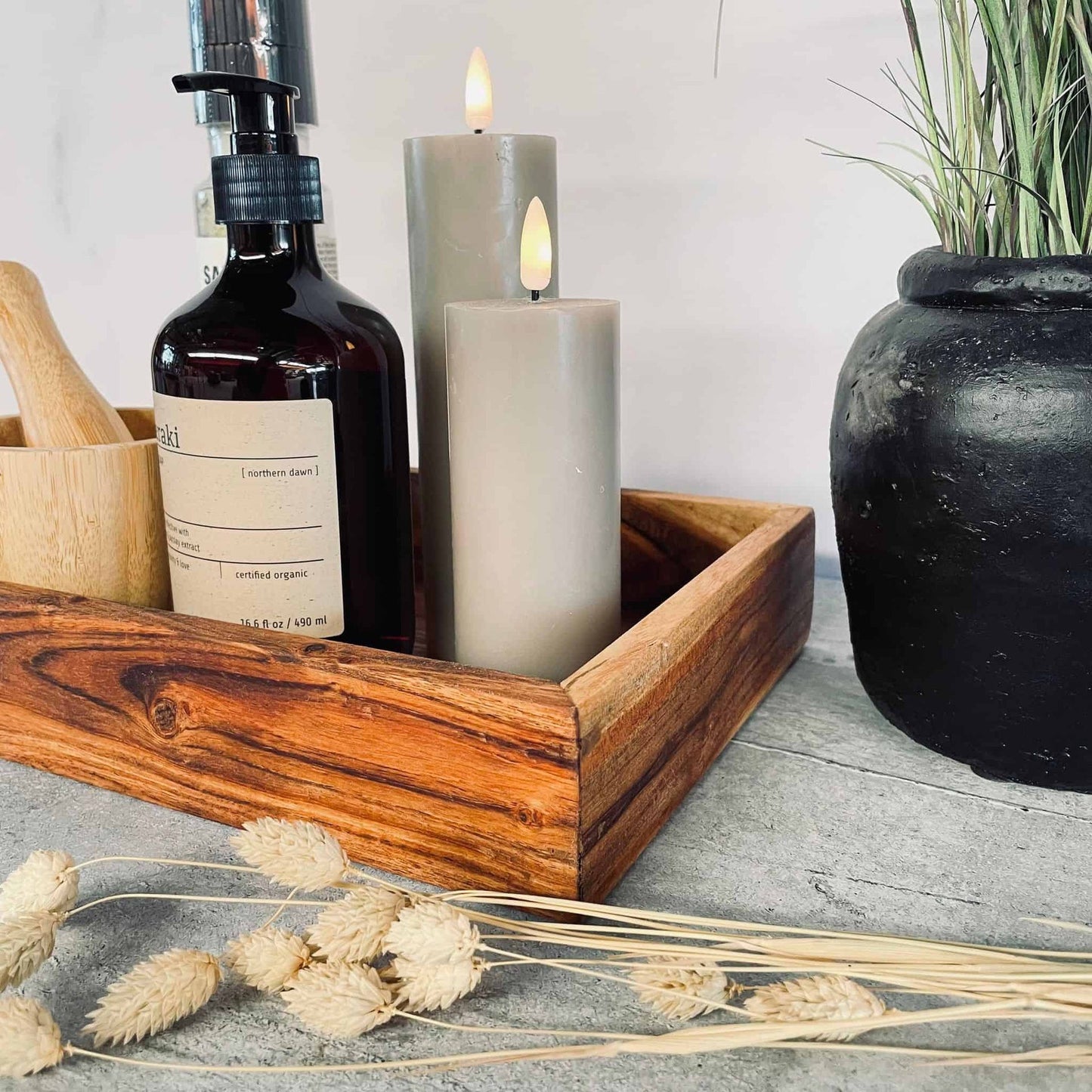 Kasse i olieret akaciatræ - VIAMAJA.DK