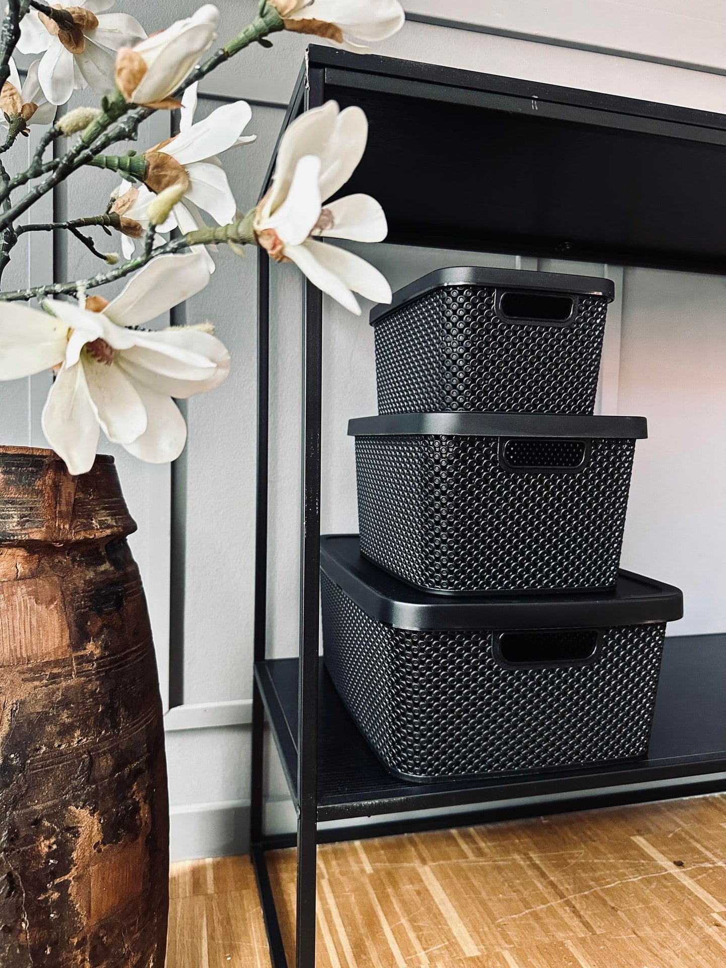 Kasse med låg - Medium VILA BLACK - VIAMAJA.DK