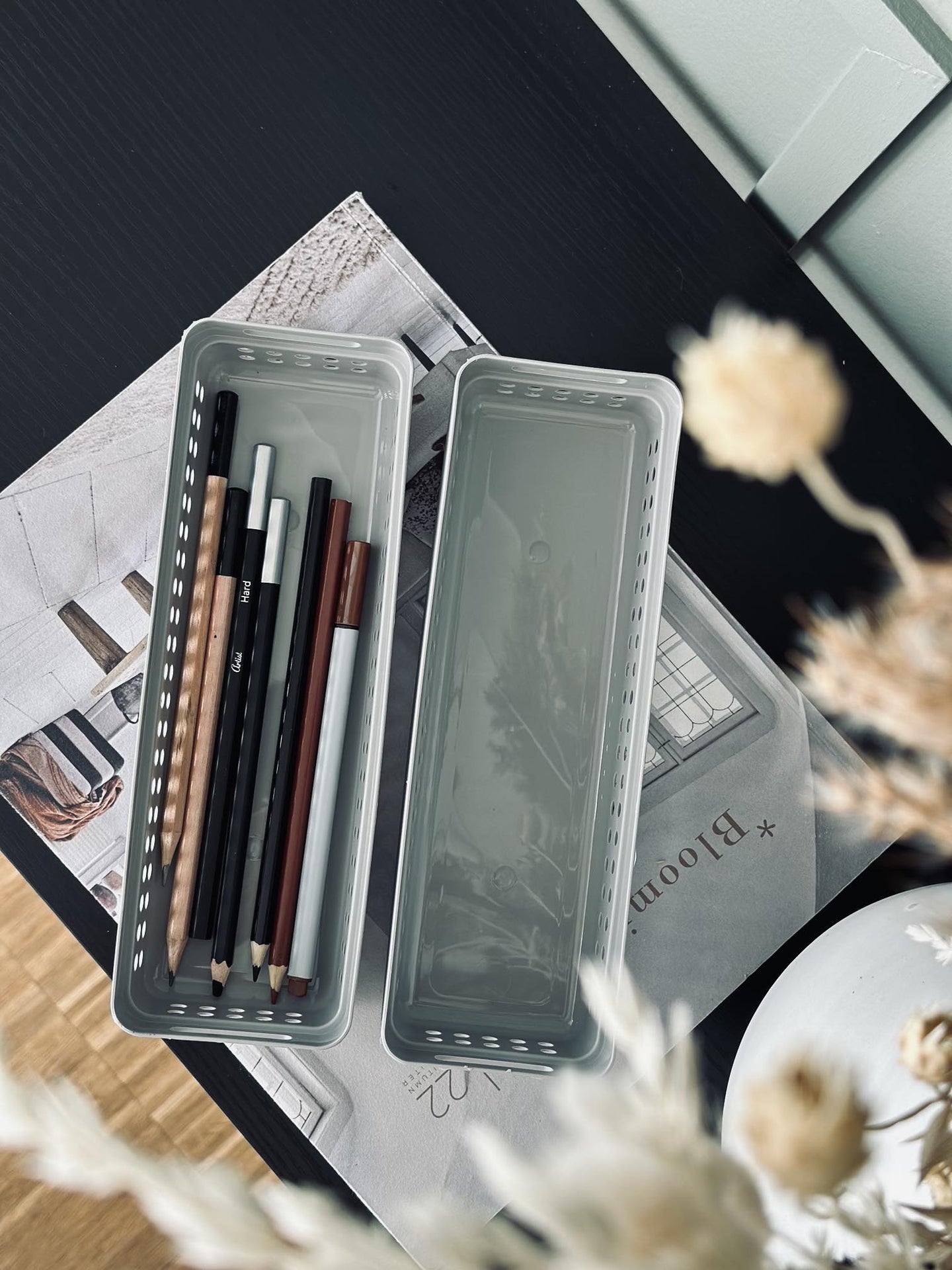 Kasser til opbevaring – Sæt af 2 stk Color mix - VIAMAJA.DK