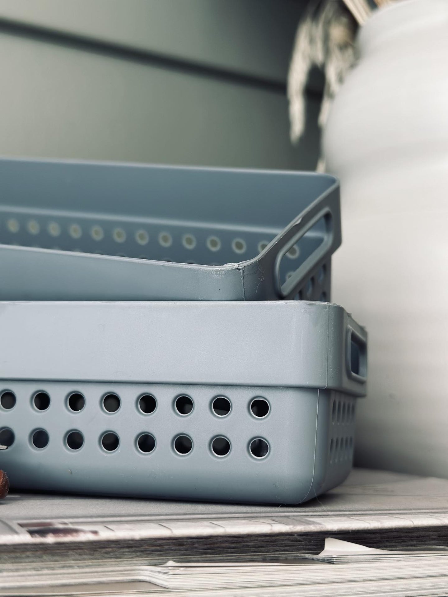 Kasser til opbevaring – Sæt af 2 stk Color mix - VIAMAJA.DK