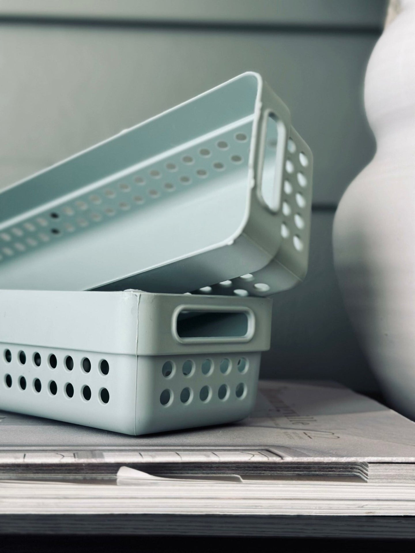 Kasser til opbevaring – Sæt af 2 stk Color mix - VIAMAJA.DK