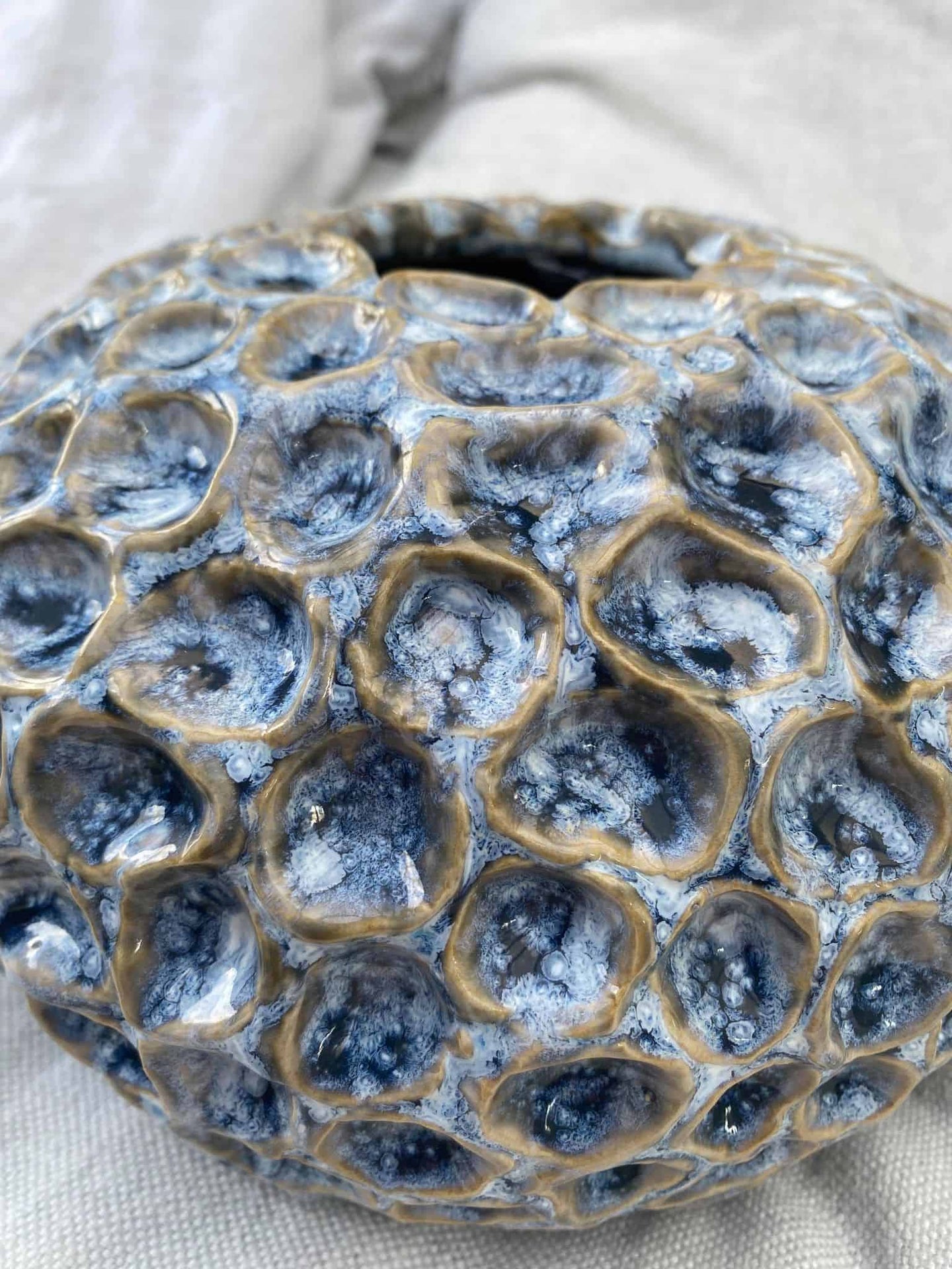 Keramik - Lysblå bubbles - VIAMAJA.DK