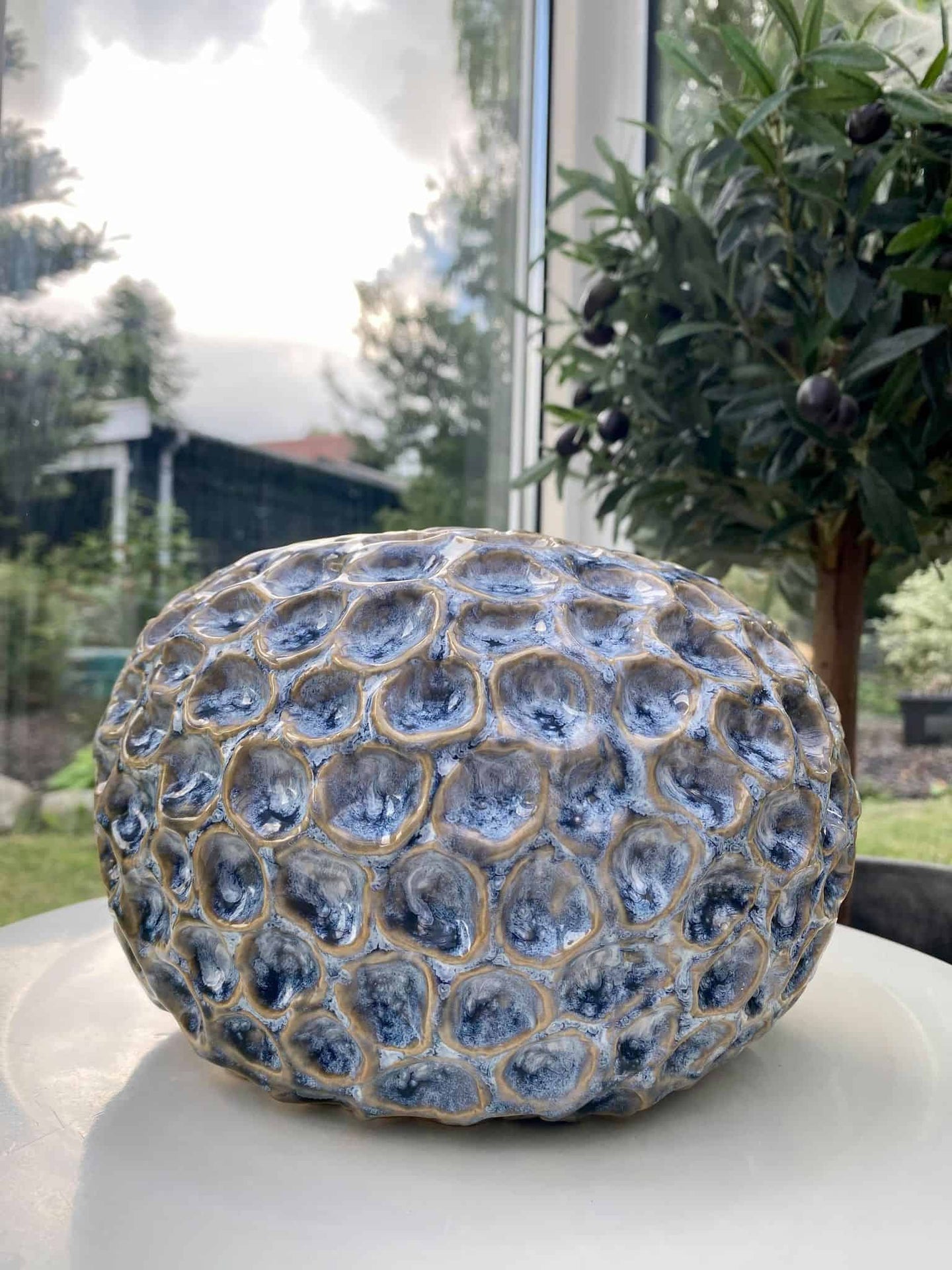 Keramik - Lysblå bubbles - VIAMAJA.DK