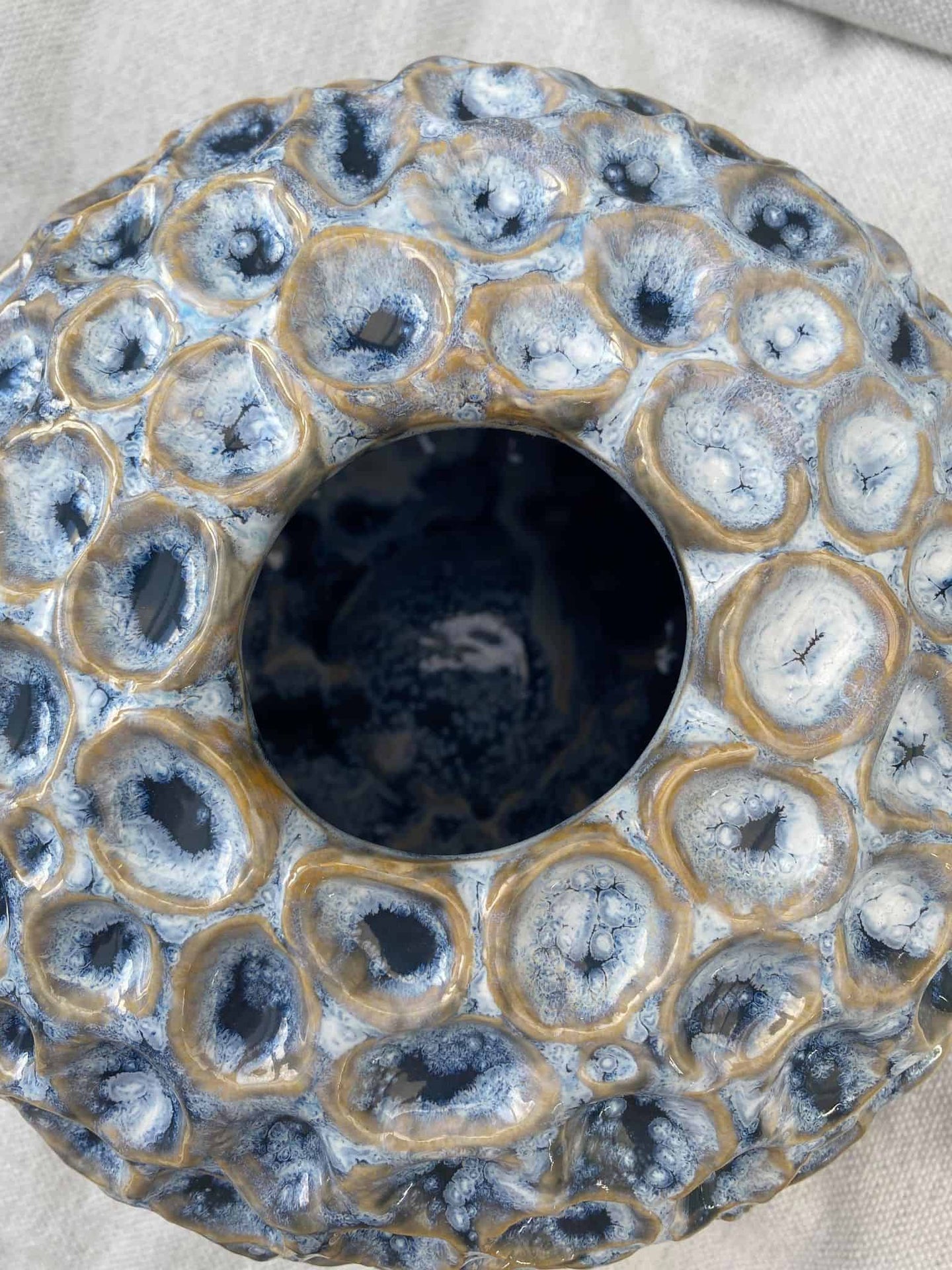 Keramik - Lysblå bubbles - VIAMAJA.DK