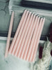 Stearinljus 10 st - Rosa 20 cm