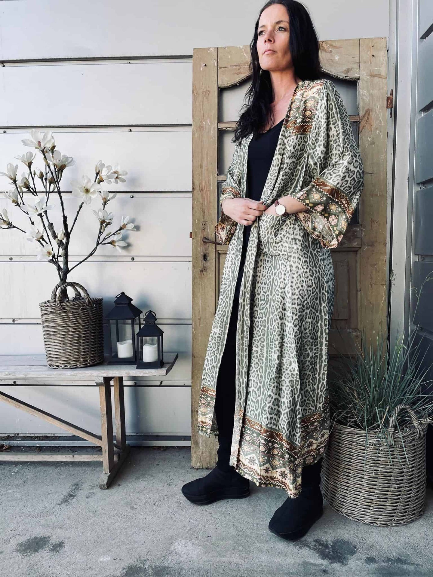 Kimono - Grøn - VIAMAJA.DK