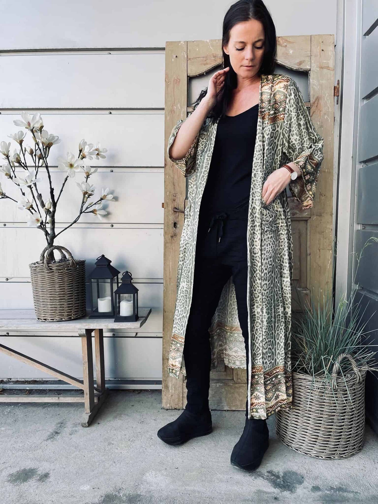 Kimono - Grøn - VIAMAJA.DK