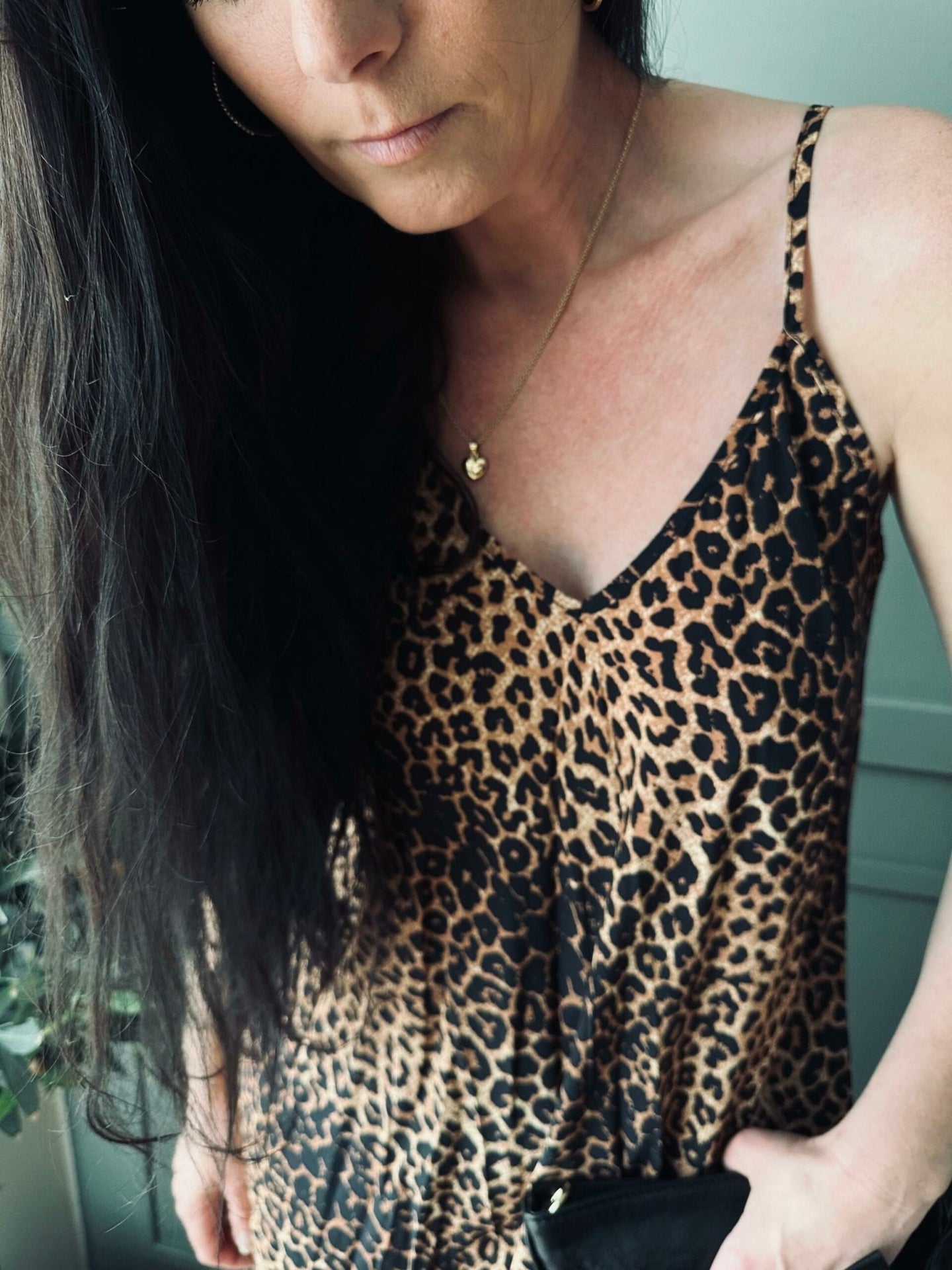 Kjole i loose fit – Leopard - VIAMAJA.DK