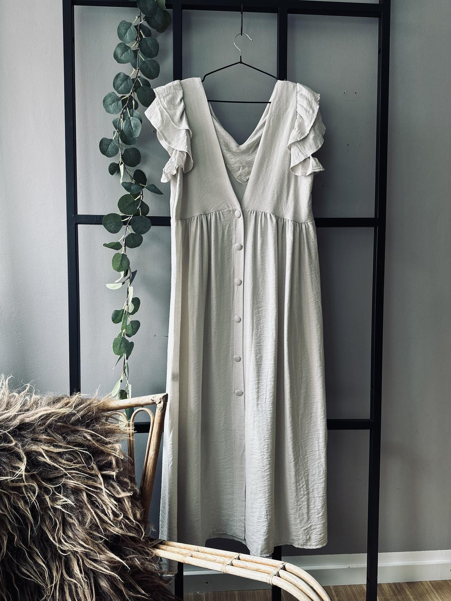 Kjole Madelina beige - VIAMAJA.DK