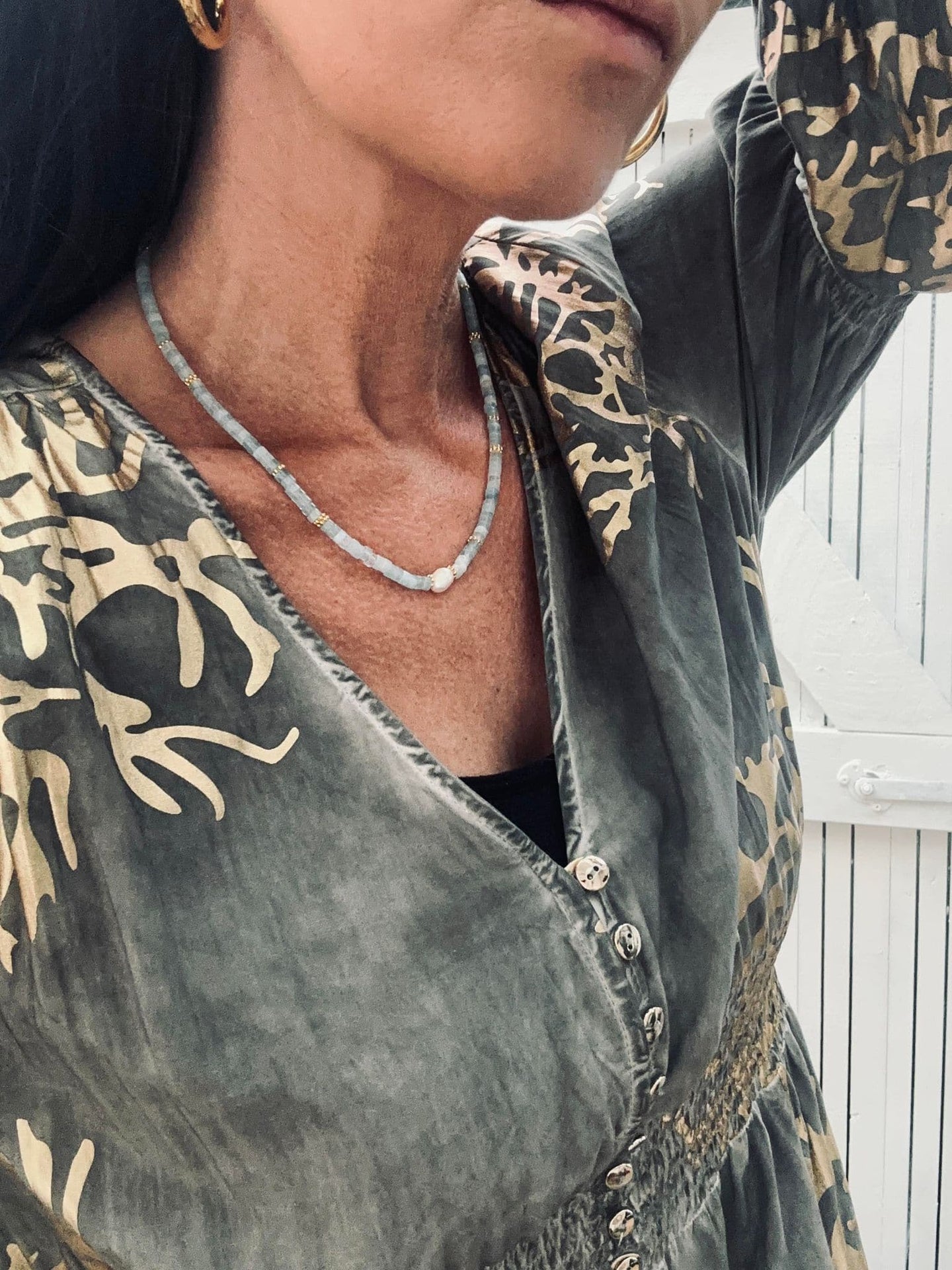 Kjole – Stone / gold - VIAMAJA.DK