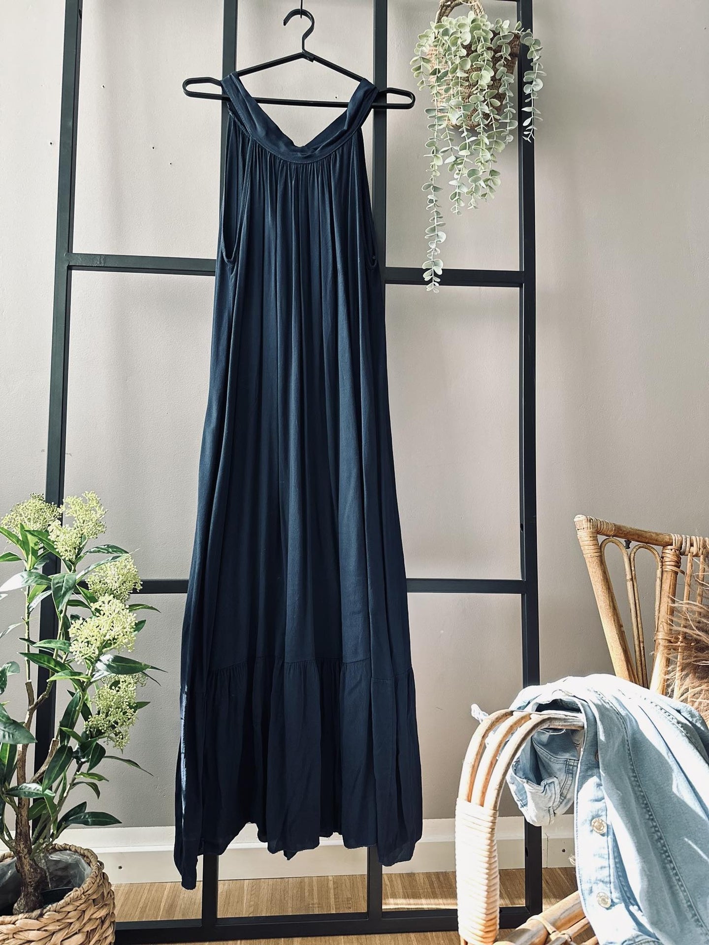 Kjole – Summer Navy - VIAMAJA.DK