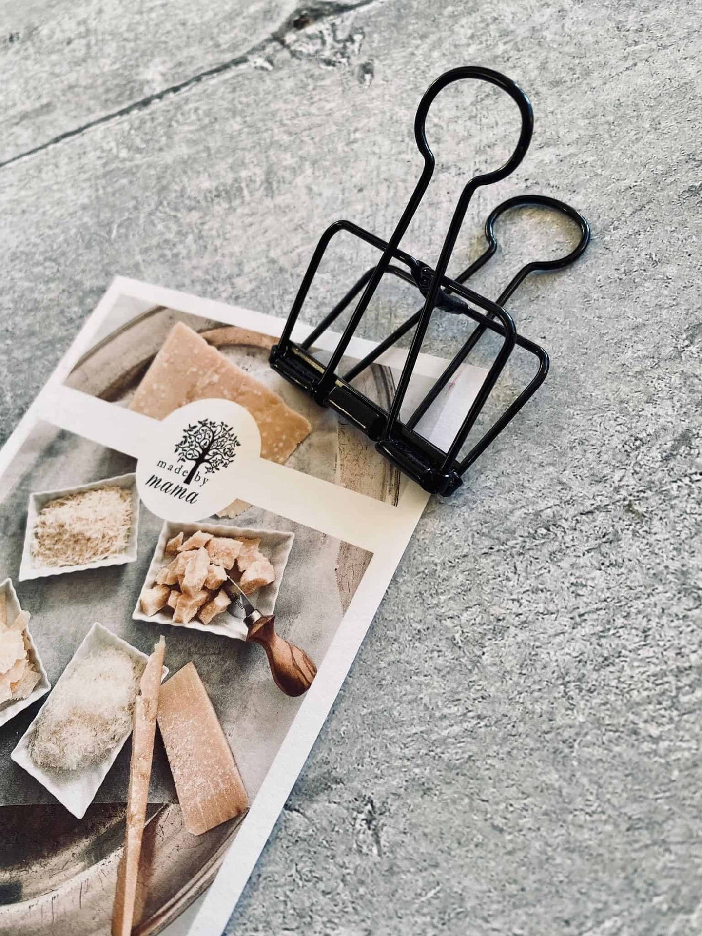 Klips i sort metal - Stor - VIAMAJA.DK