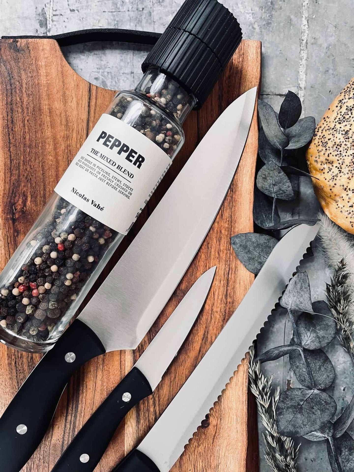 Knivsæt af 3stk - VIAMAJA.DK