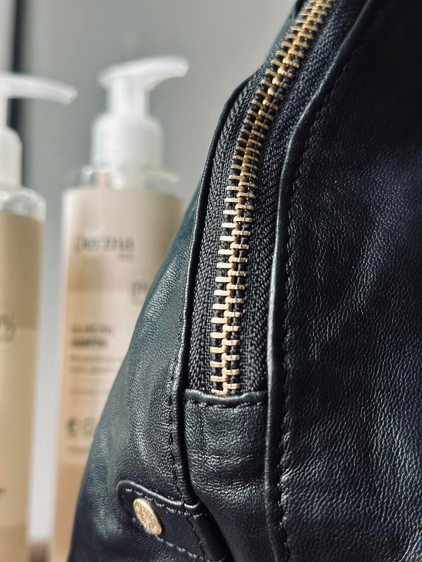 Kosmetiktaske i blødt læder - Mellem - VIAMAJA.DK