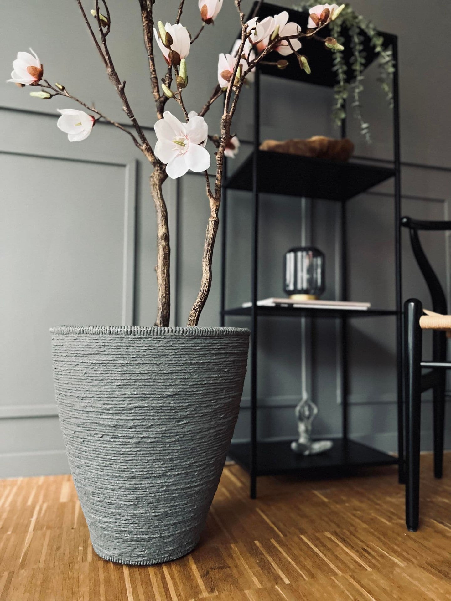 Krukke i plast - Vandret mønster H 40 cm - VIAMAJA.DK