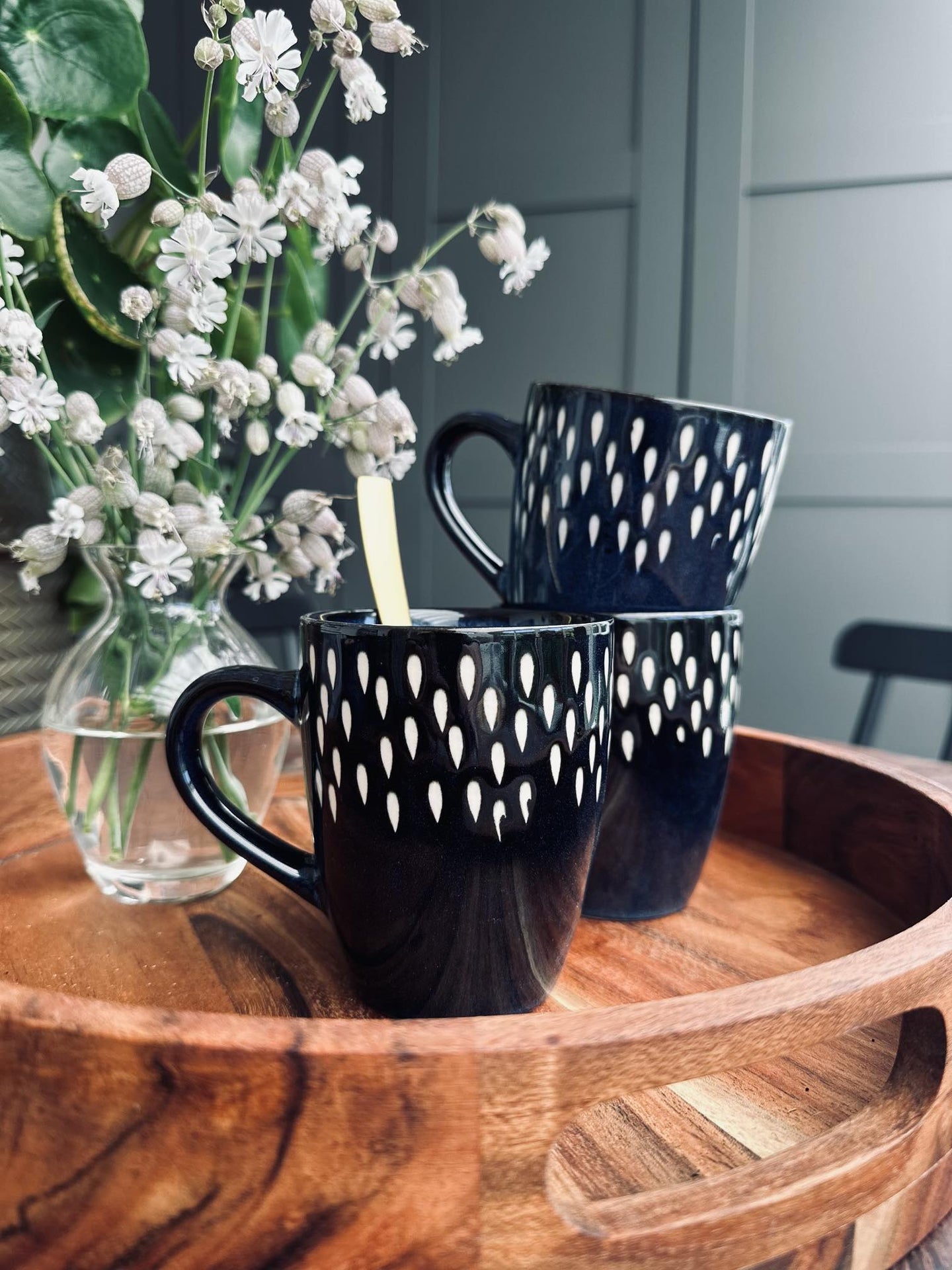 Krus i stentøj – Nordic blue - VIAMAJA.DK