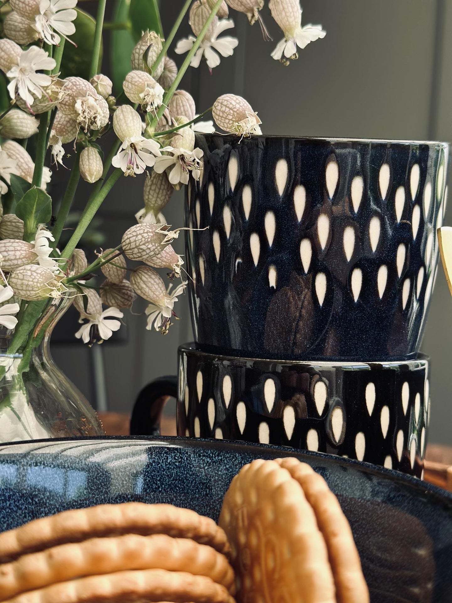 Krus i stentøj – Nordic blue - VIAMAJA.DK