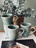 Mugg med handtag i stengods – Mint