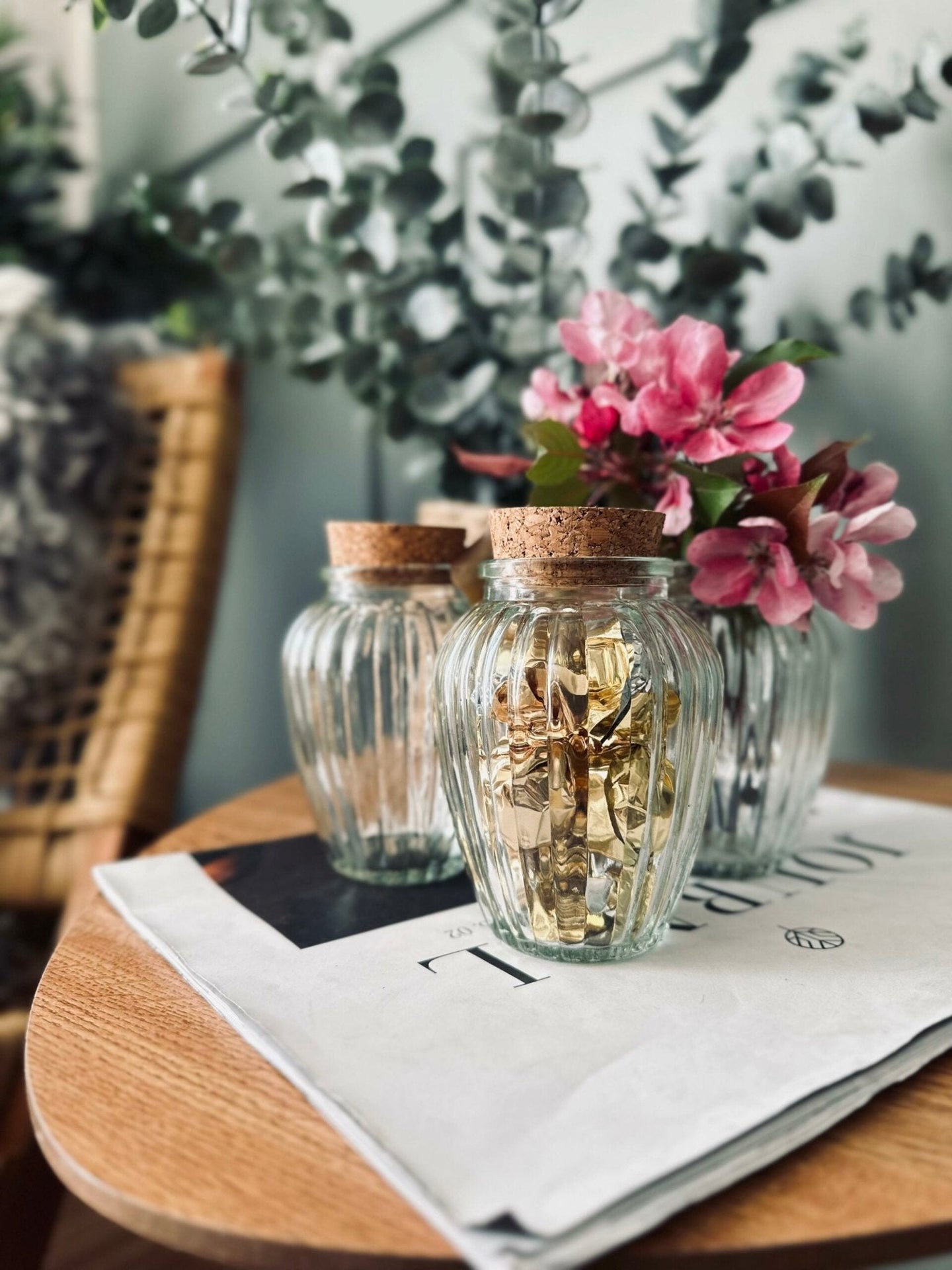 Krydderiglas m. kork 80 ml – pakke med 6 stk - VIAMAJA.DK