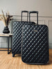 Set med 2 resväskor - Black Quilted