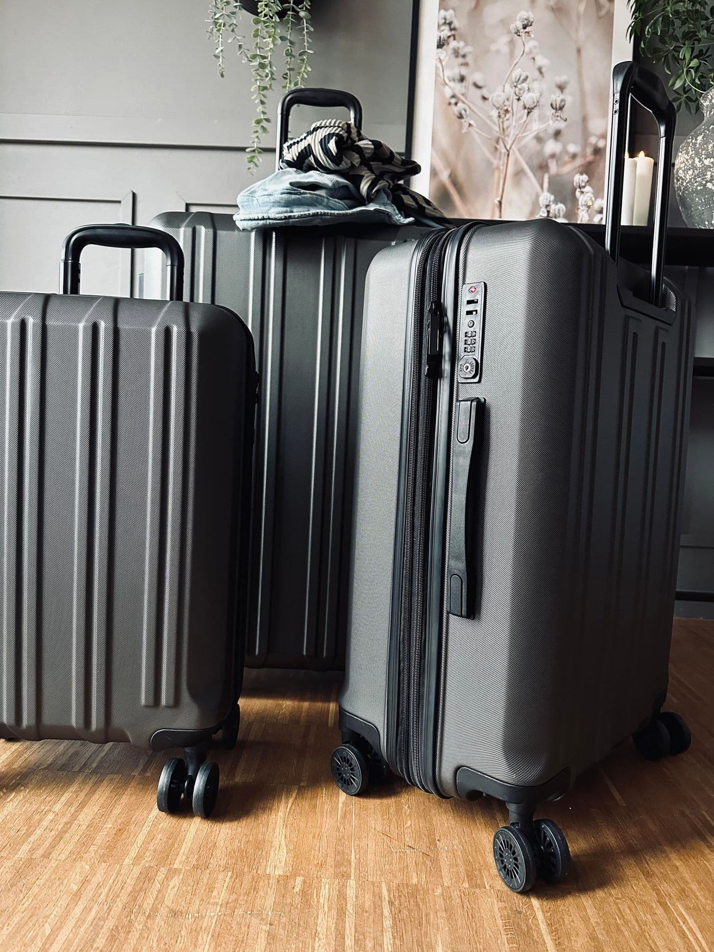 Kuffert sæt deluxe af 3 stk - VIAMAJA.DK