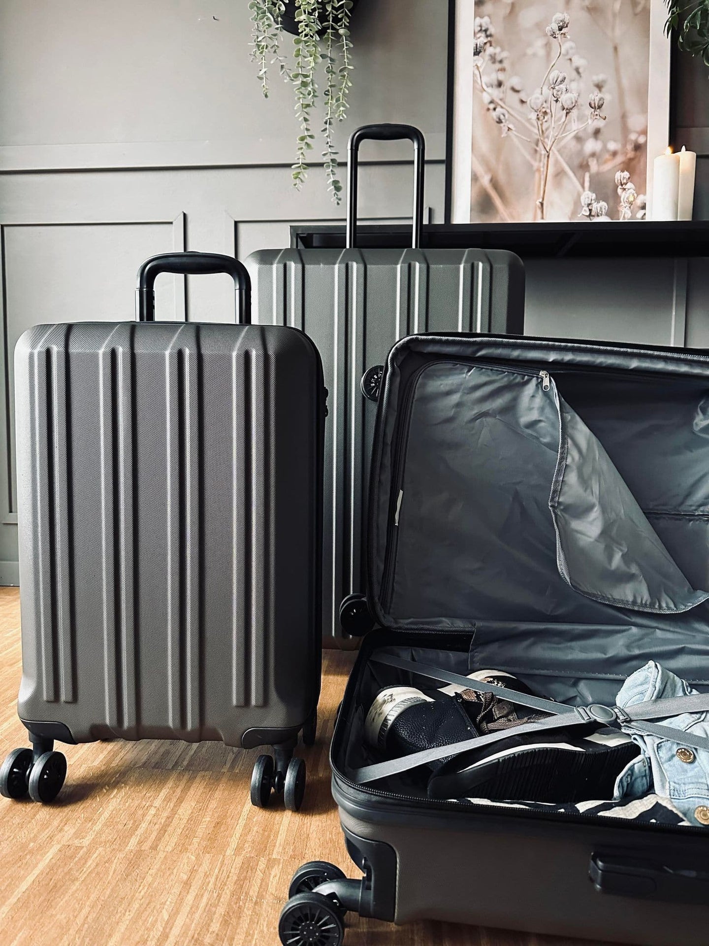 Kuffert sæt deluxe af 3 stk - VIAMAJA.DK