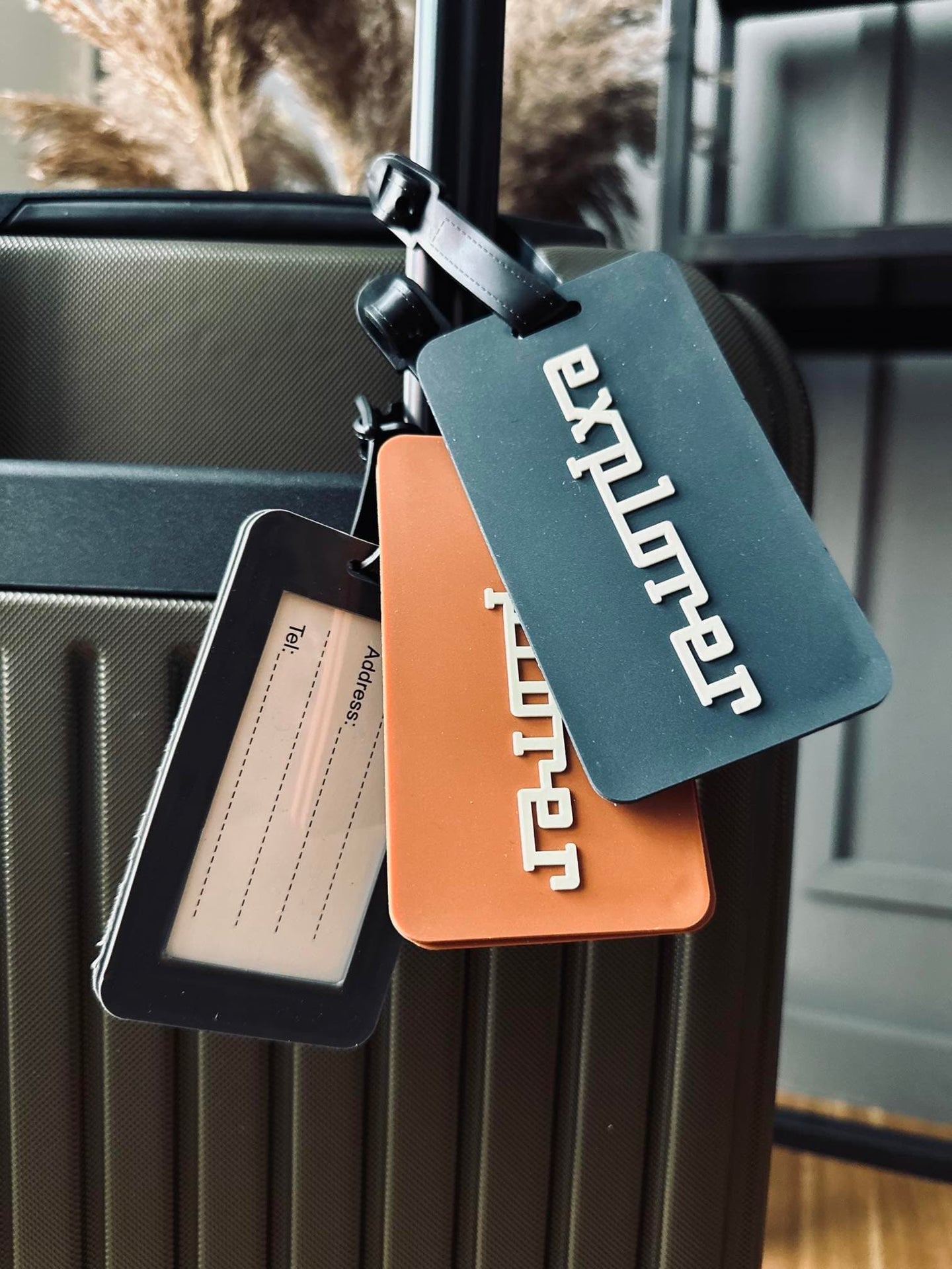 Kuffertmærke Blå - VIAMAJA.DK