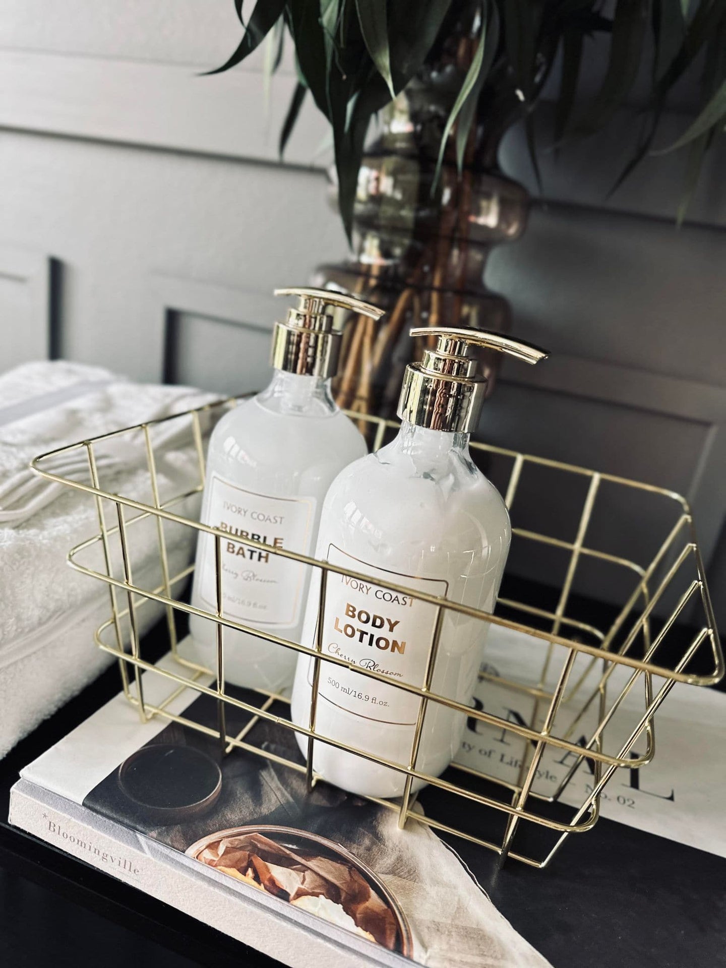 Kurv til opbevaring - Messing - VIAMAJA.DK