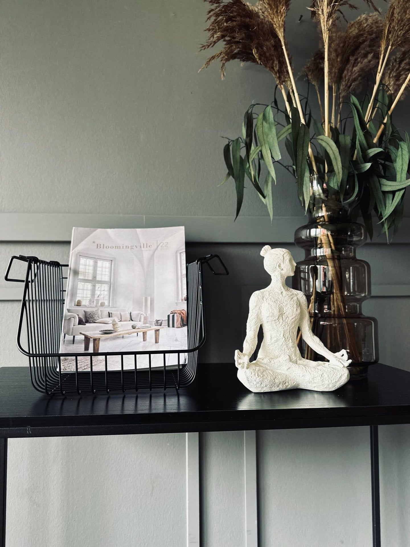 Kurv til opbevaring - Sort stabelbar - VIAMAJA.DK