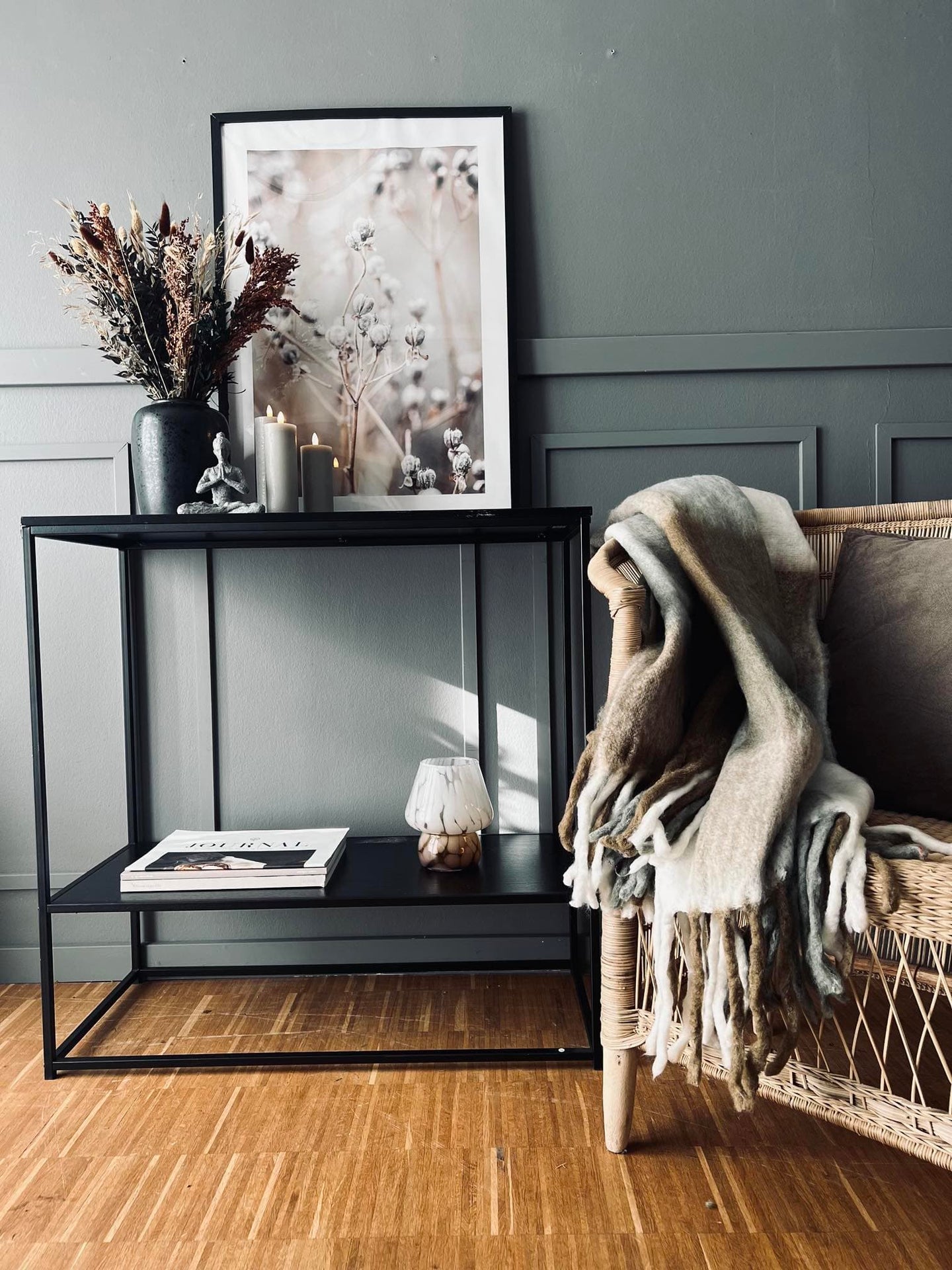 Lækker varm plaid - Brun / Natur - VIAMAJA.DK