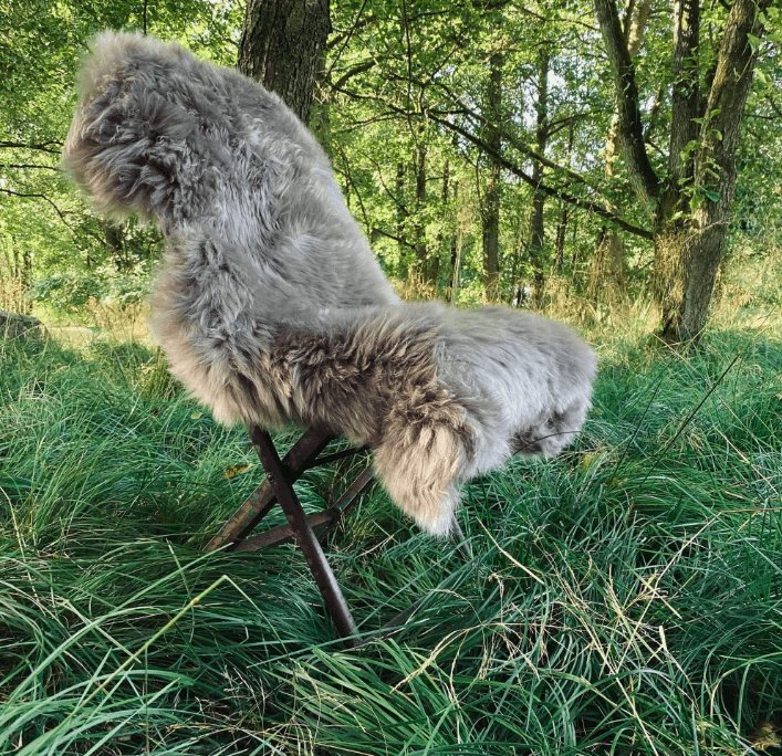 Lammeskind fra New Zealand – Mocca 85x55cm - VIAMAJA.DK