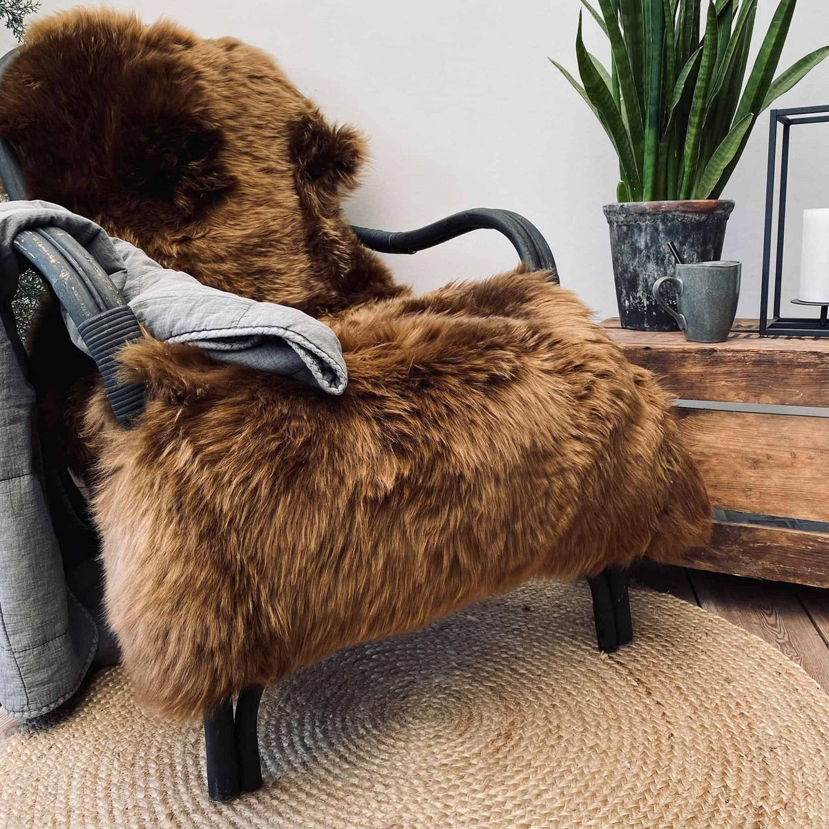 Lammeskind – XL Brun 140cm - VIAMAJA.DK