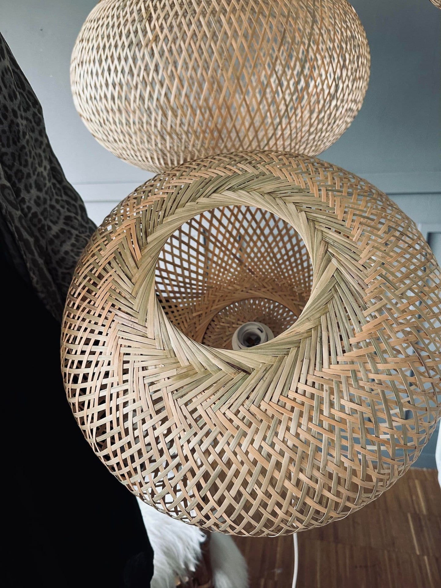 Lampe bambus - Dia 45cm - VIAMAJA.DK