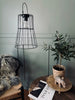 Lampa med solceller – Svart metall