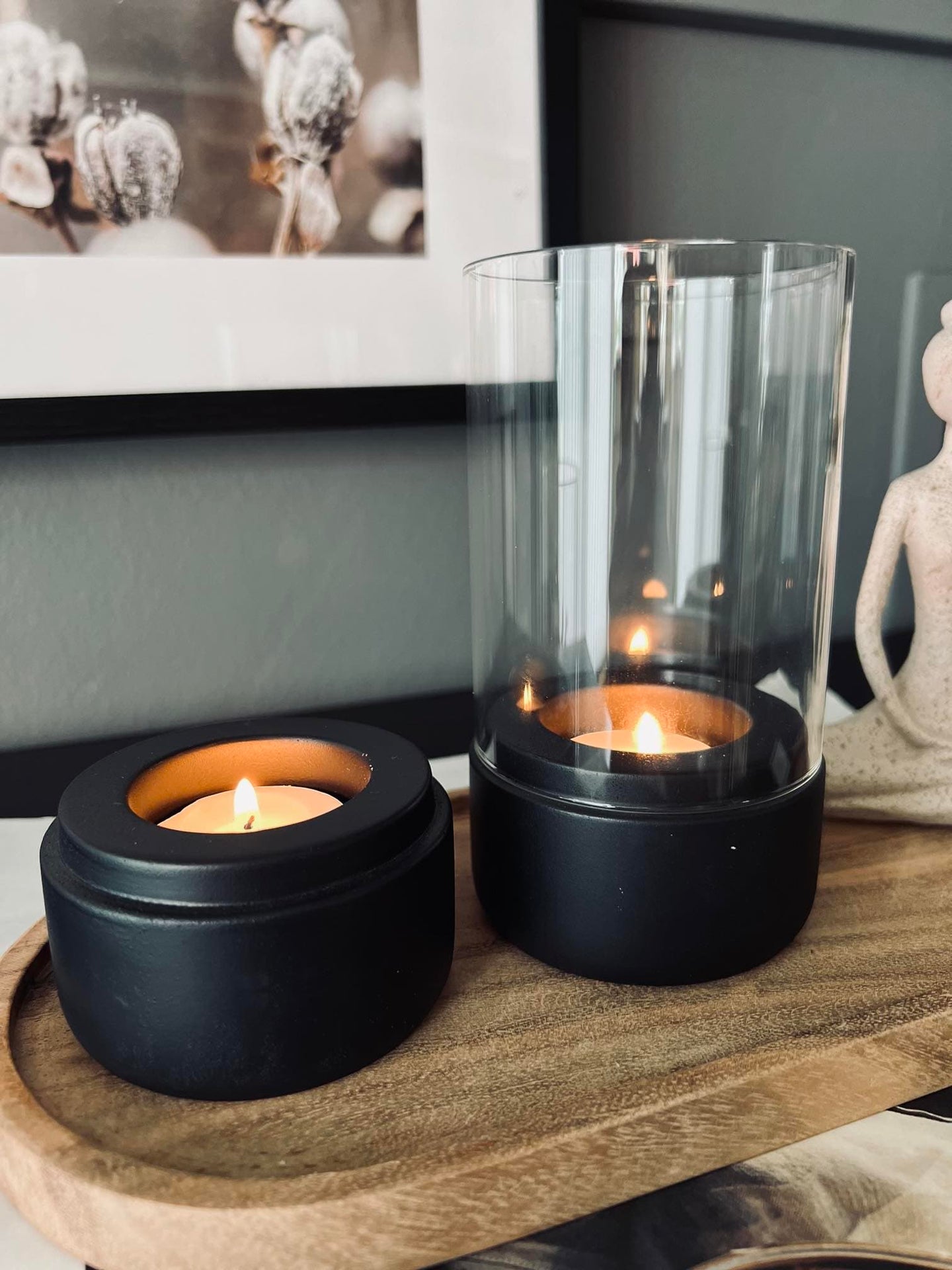 Lanterne Black Sæt med 2 Stk - VIAMAJA.DK