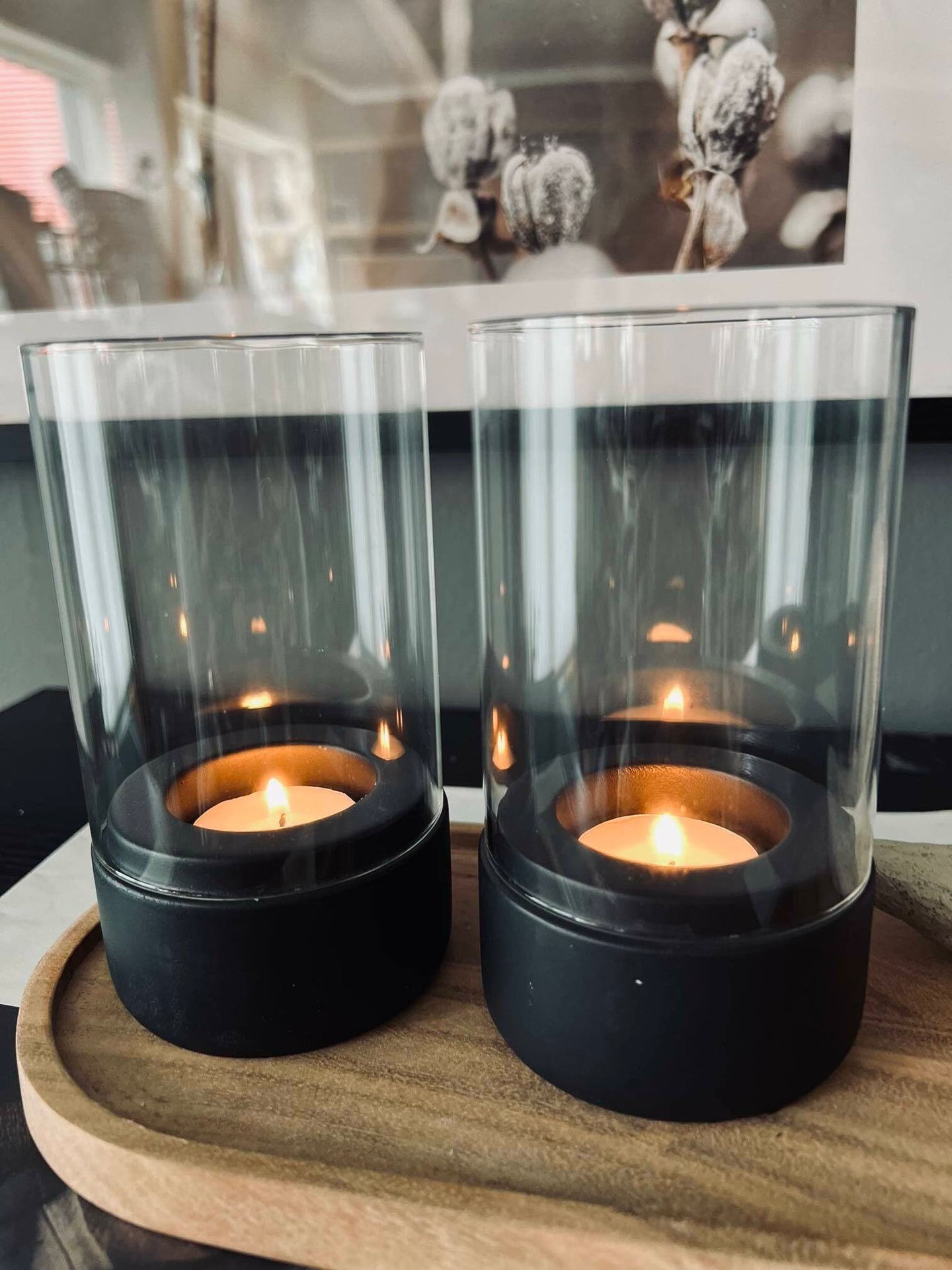 Lanterne Black Sæt med 2 Stk - VIAMAJA.DK