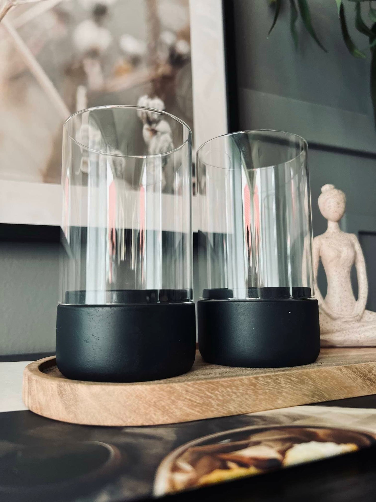 Lanterne Black Sæt med 2 Stk - VIAMAJA.DK