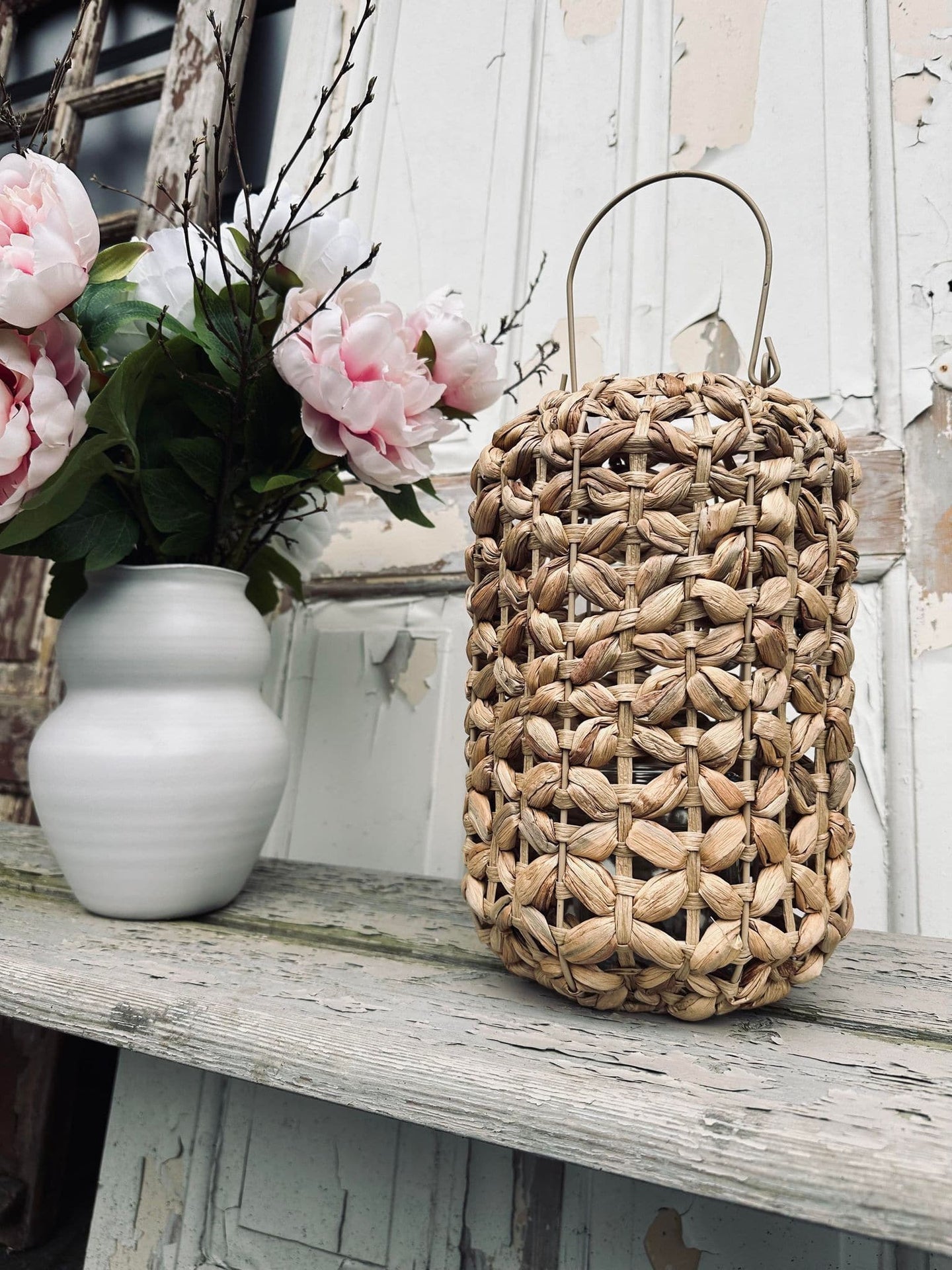 Lanterne i vandhyacint 30cm - VIAMAJA.DK