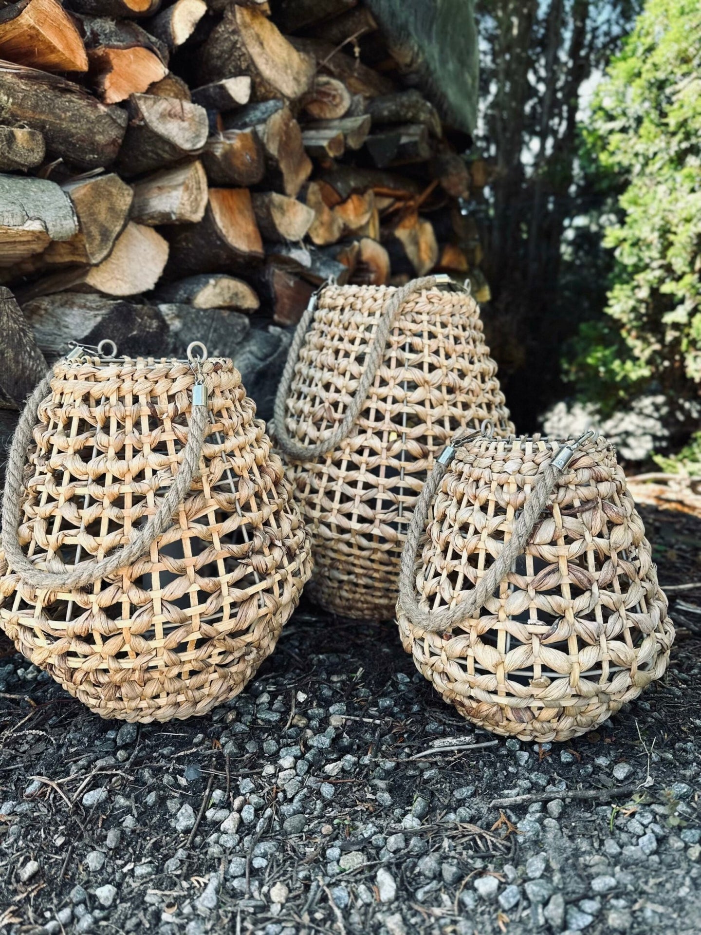 Lanterne i vandhyacint – Mellem - VIAMAJA.DK