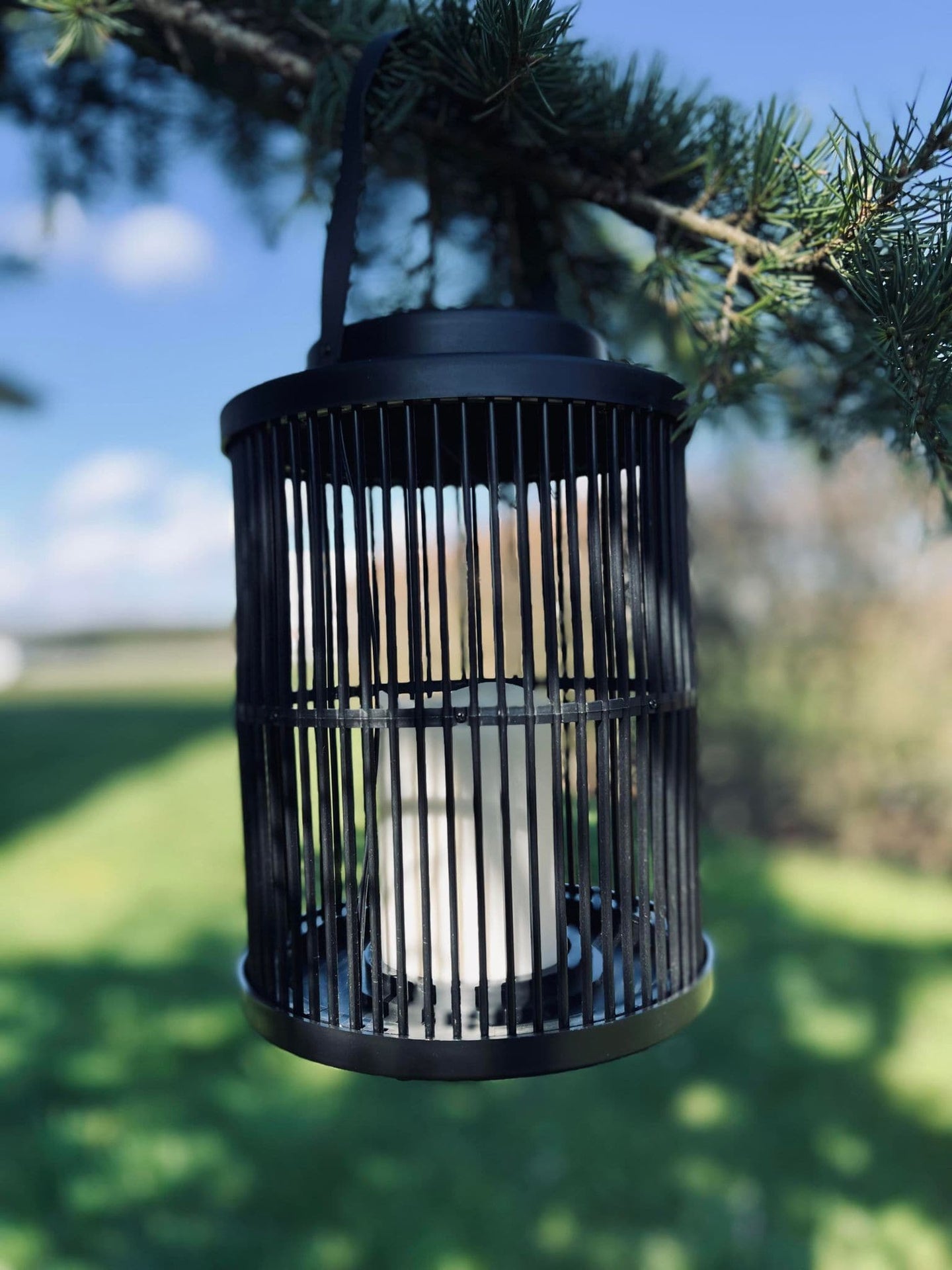 Lanterne med solceller - Black design - VIAMAJA.DK