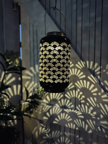Lanterne med solceller – Black / Gold - VIAMAJA.DK
