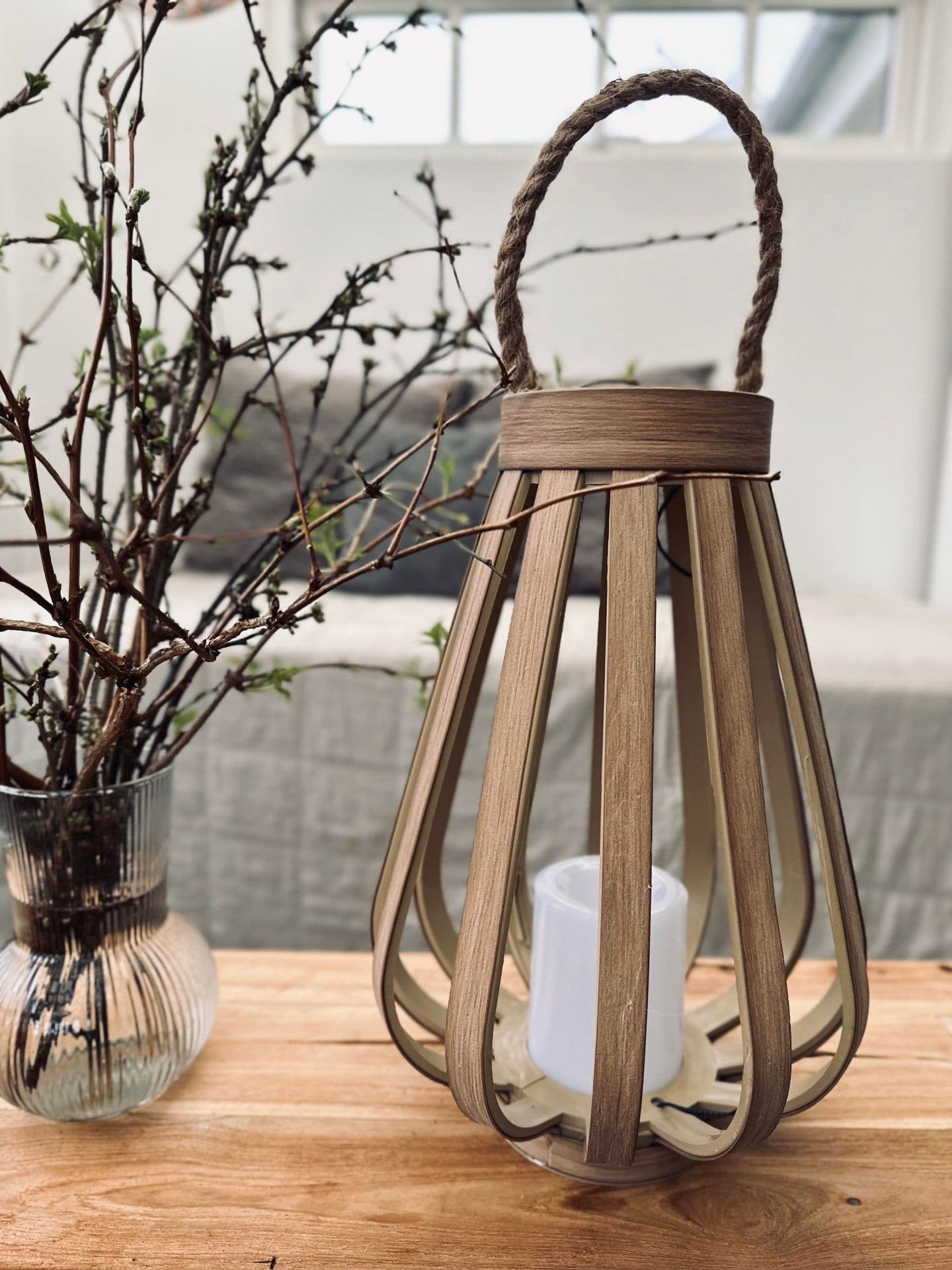 Lanterne med solceller – Nature 34cm - VIAMAJA.DK