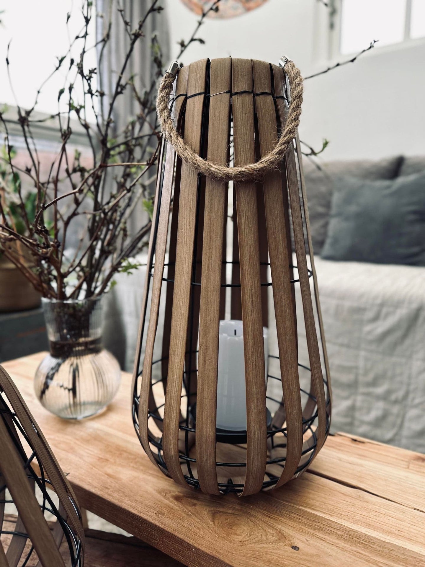Lanterne med solceller – Nature 43cm - VIAMAJA.DK