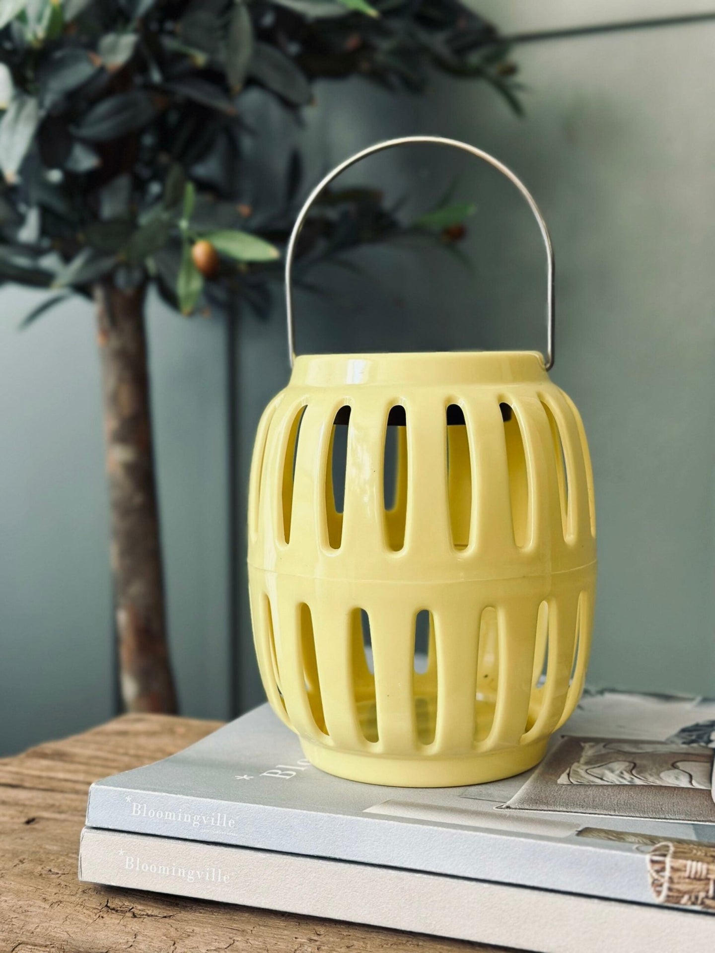 Lanterne med solceller – Yellow summer - VIAMAJA.DK