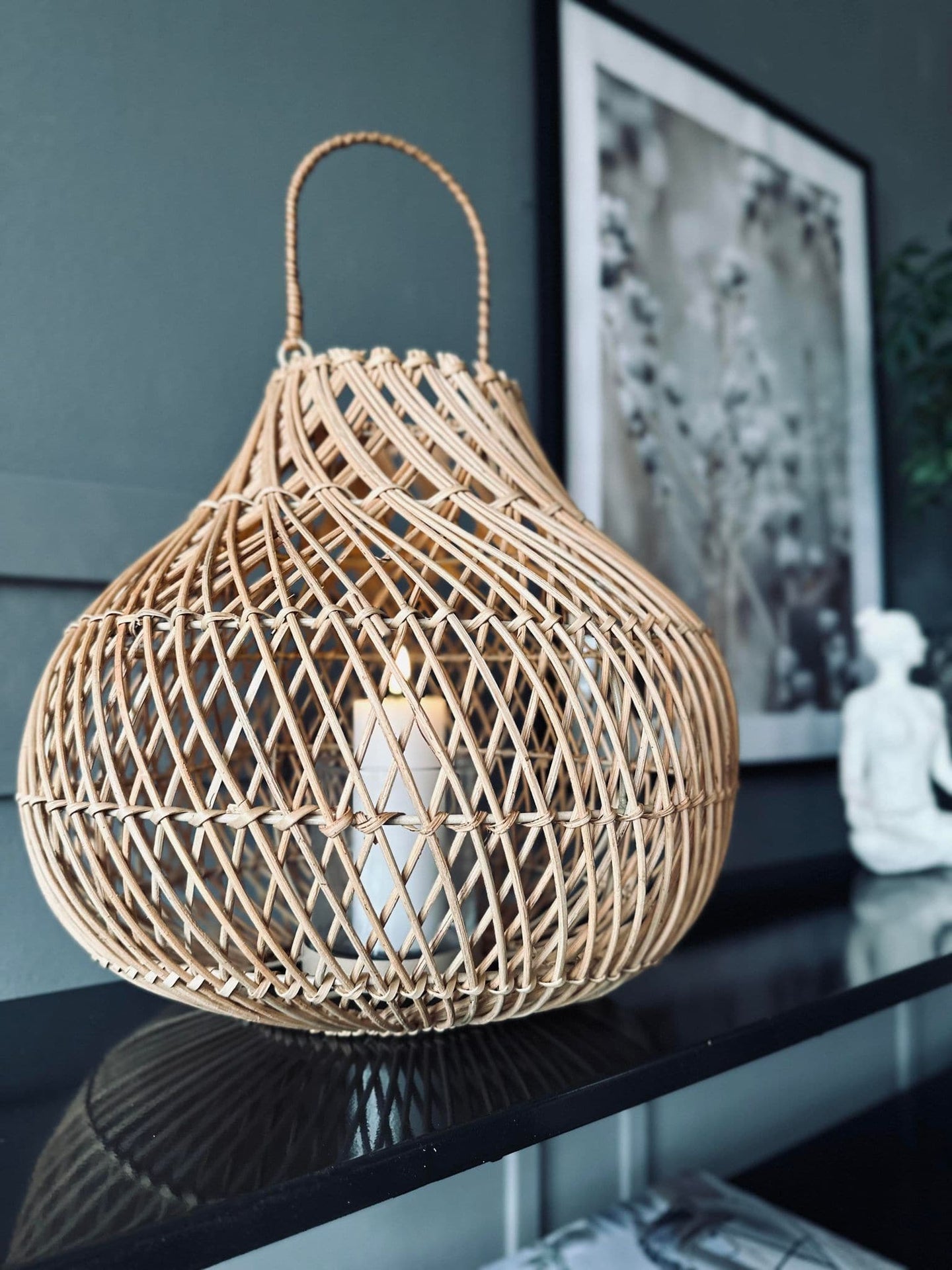 Lanterne Nature - H 30cm Håndlavet - VIAMAJA.DK