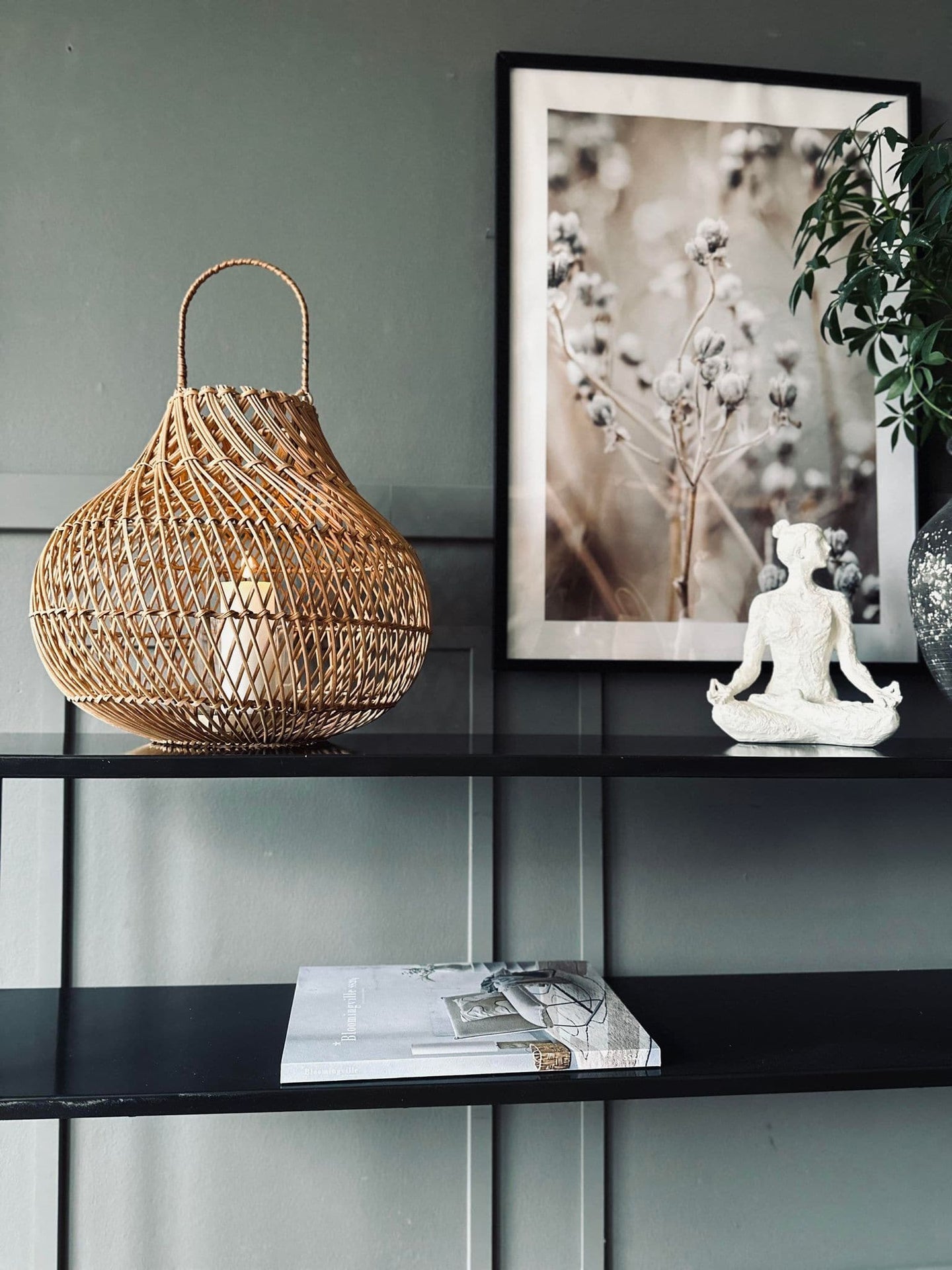 Lanterne Nature - H 30cm Håndlavet - VIAMAJA.DK