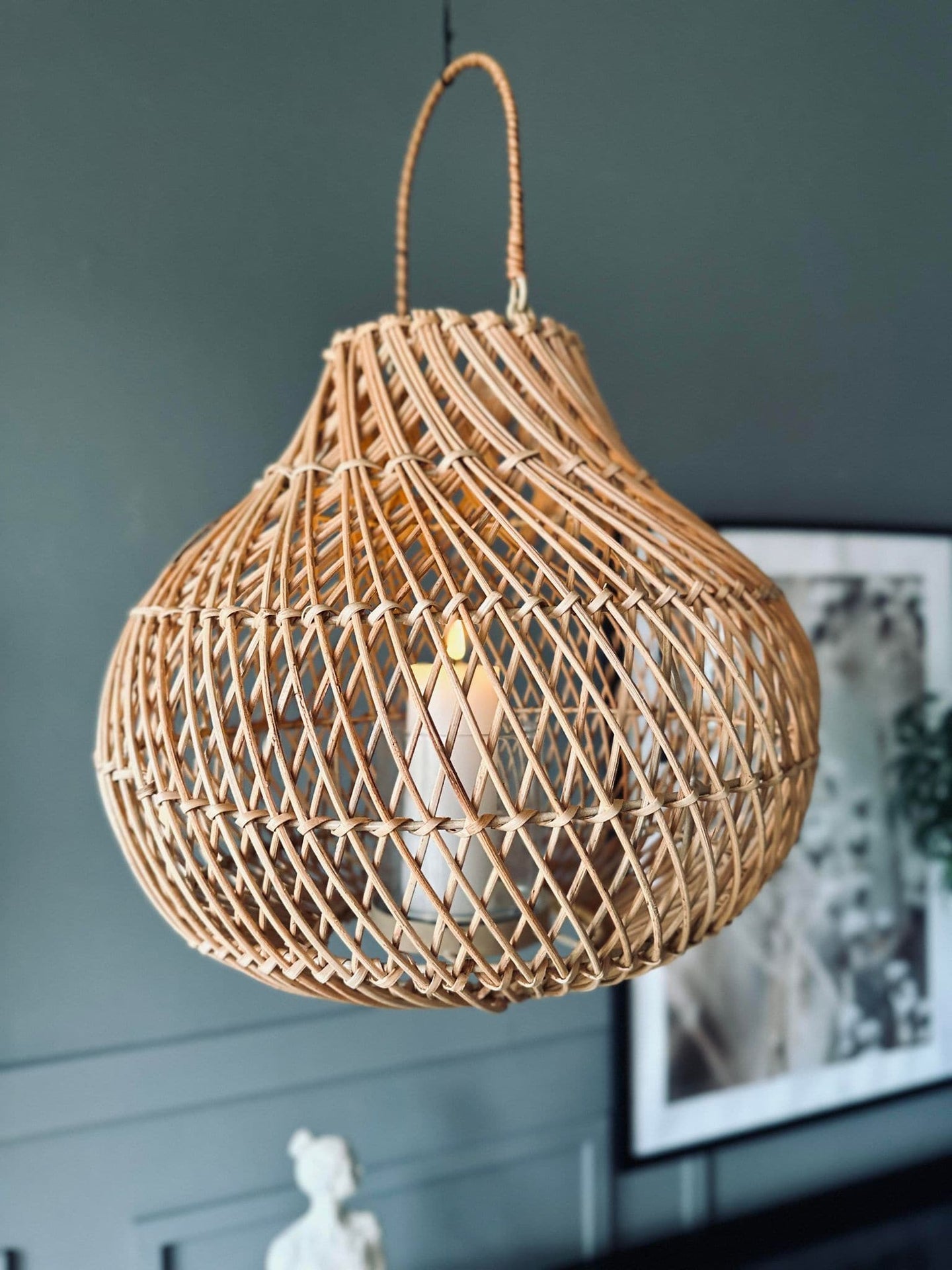 Lanterne Nature - H 30cm Håndlavet - VIAMAJA.DK