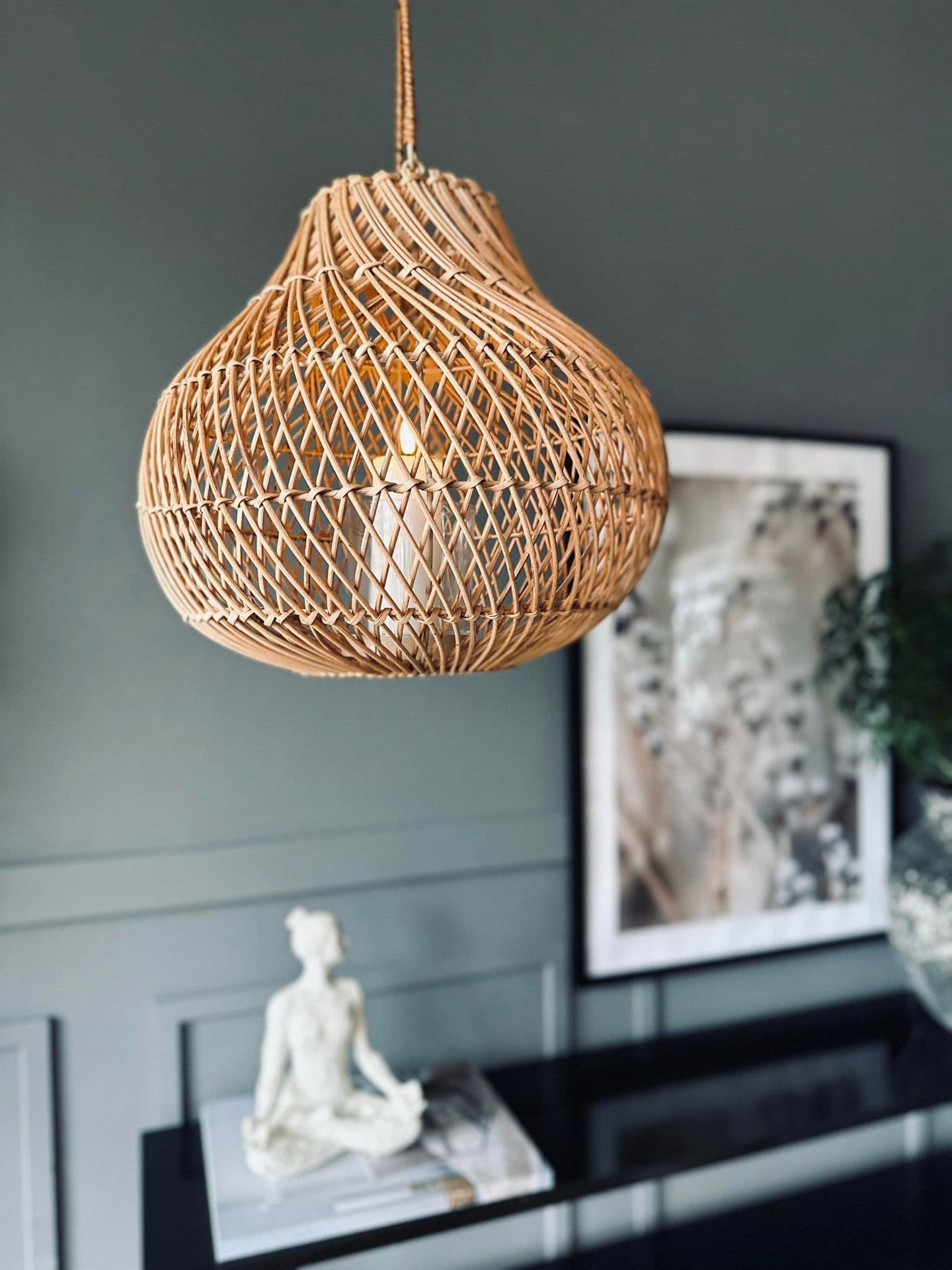 Lanterne Nature - H 30cm Håndlavet - VIAMAJA.DK