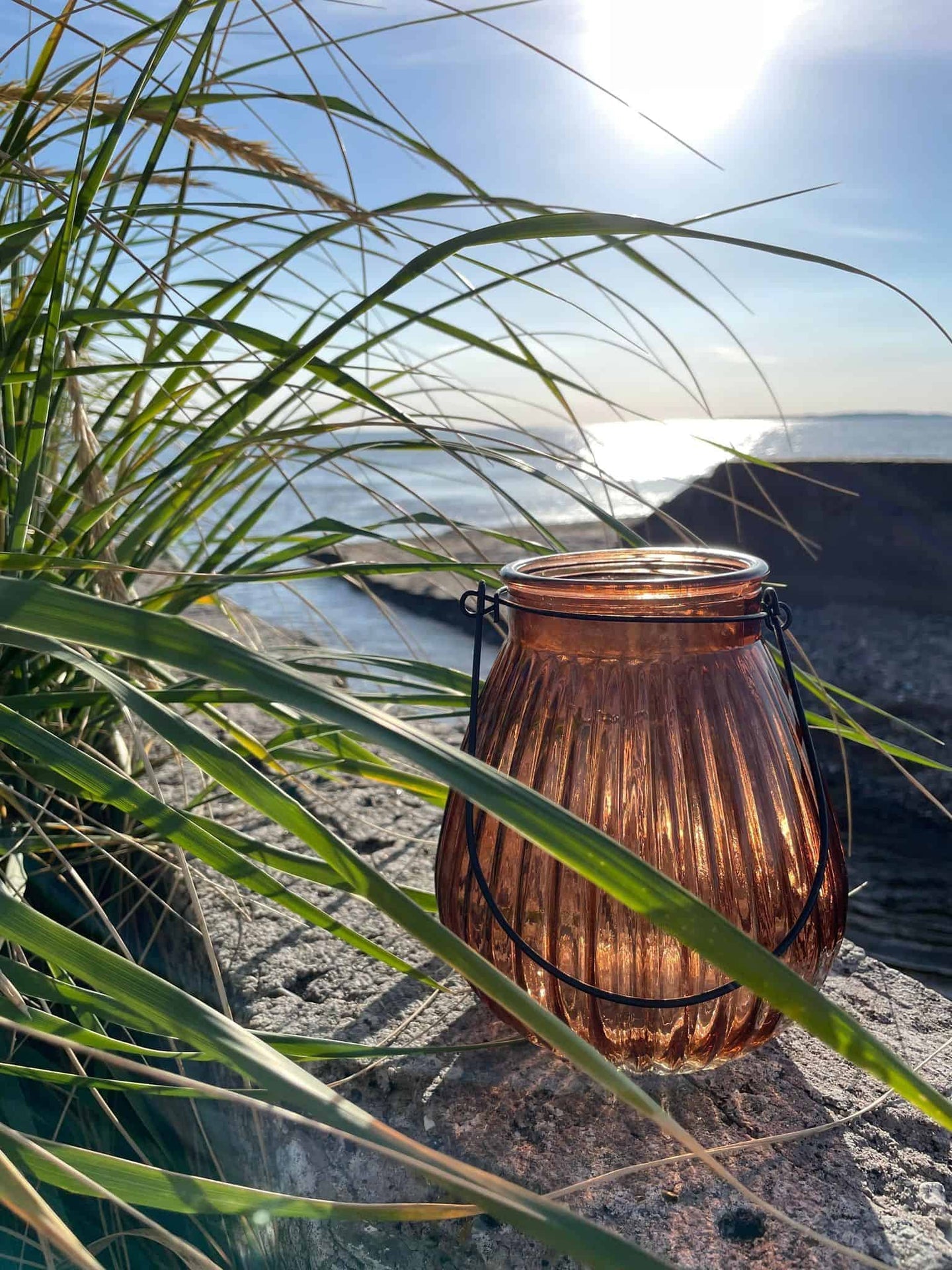 Lanterne – Rillet glas Gylden - VIAMAJA.DK